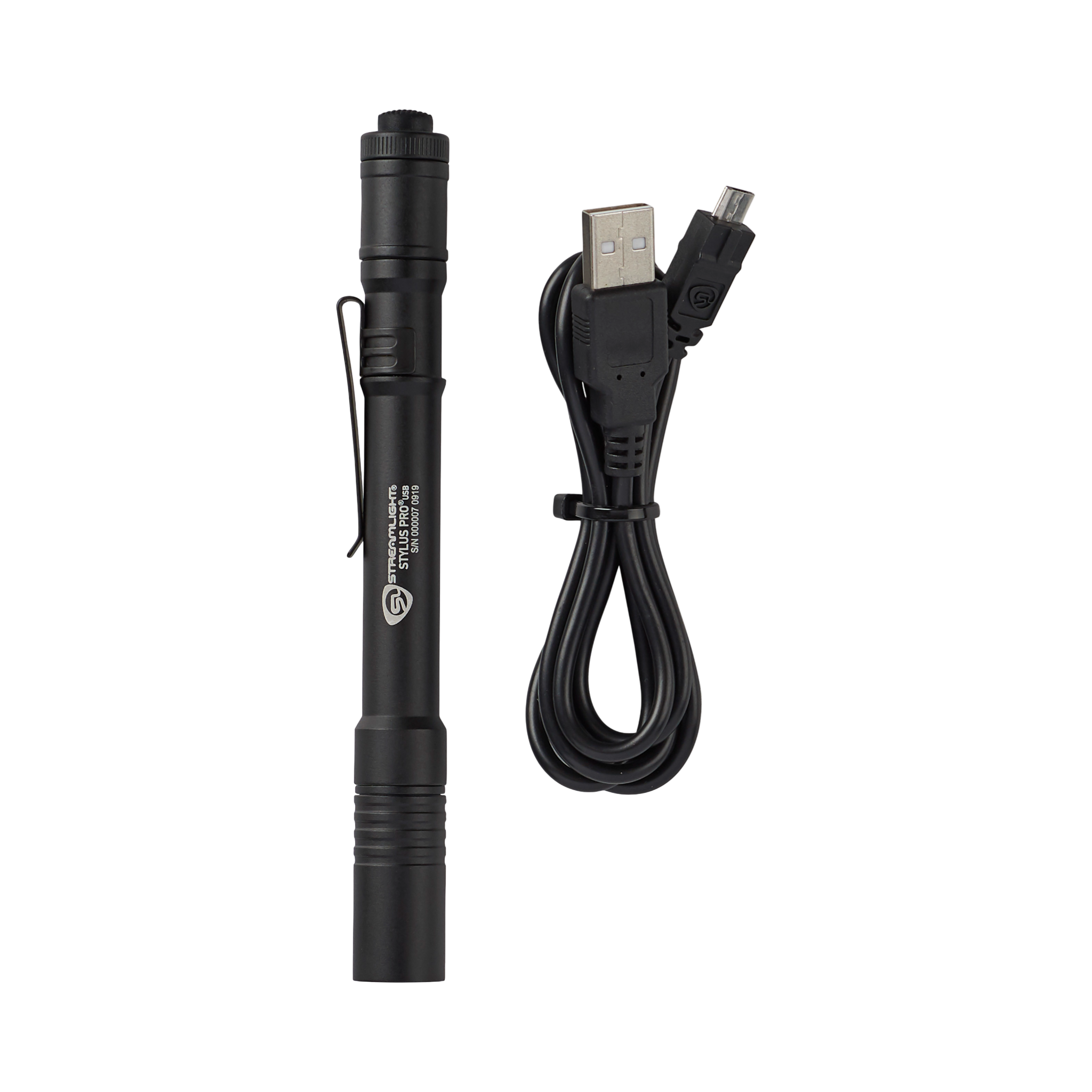Streamlight Pro USB – ar USB vadu, neilona maksts – melns ar baltu LED (66134)