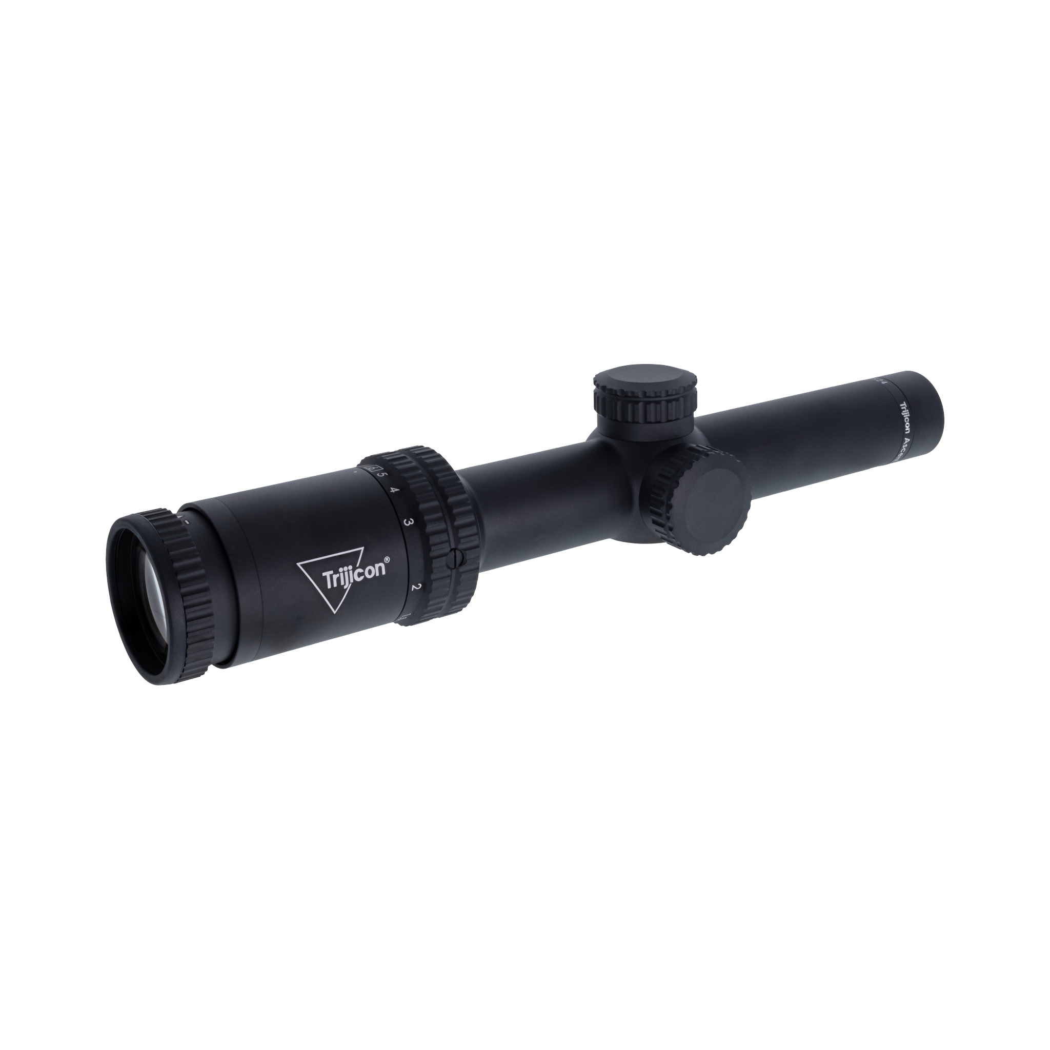 Ascent® 1-6x24 optiskais tēmēklis ar BDC mērķa fiksatoriem, 30 mm, matēti melns, regulatori ar aizsargvāciņiem