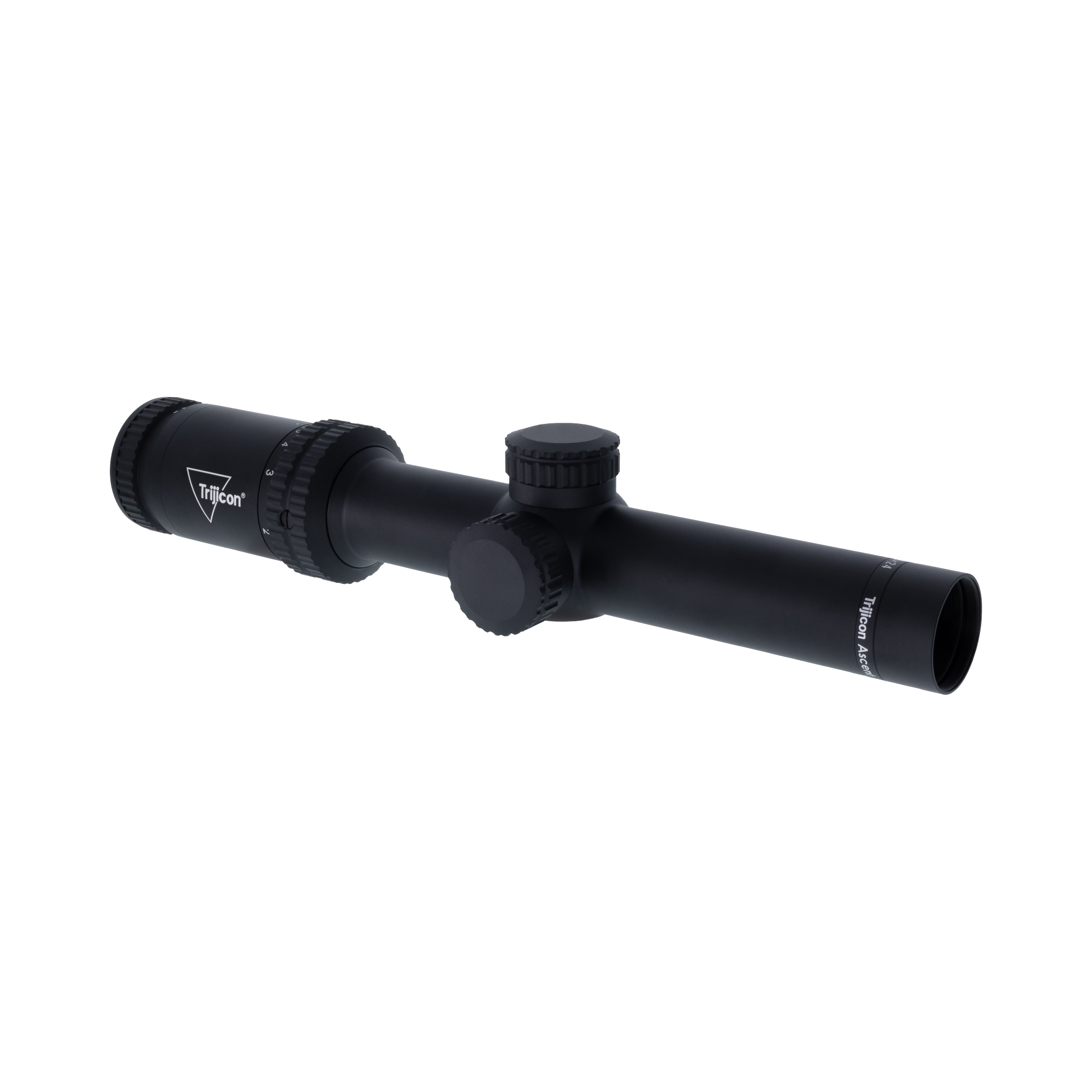 Ascent® 1-6x24 optiskais tēmēklis ar BDC mērķa fiksatoriem, 30 mm, matēti melns, regulatori ar aizsargvāciņiem