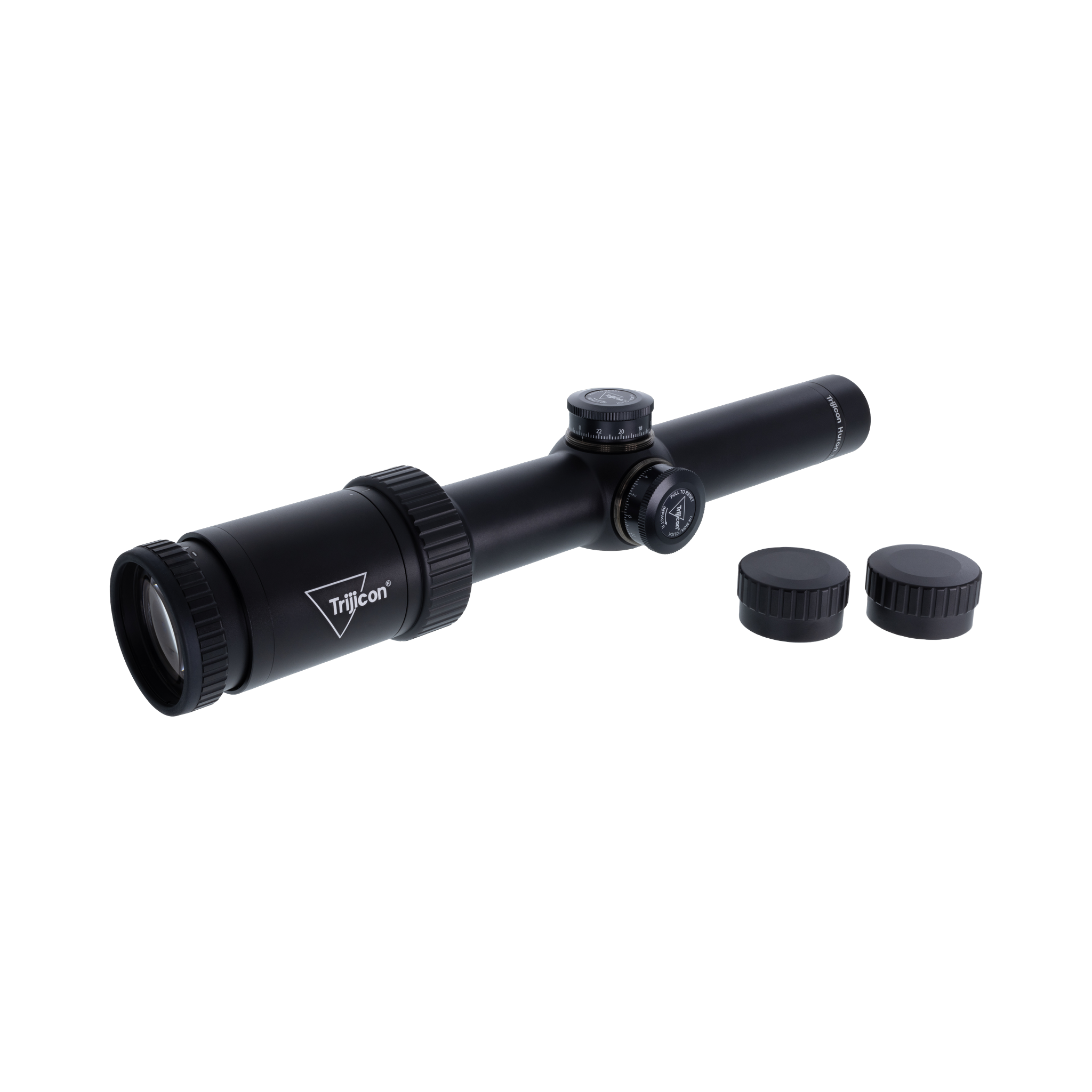 Huron® 1-6x24 optiskais tēmēklis BDC Hunter Holds, 30 mm, satīna melns, regulatori ar aizsargvāciņiem