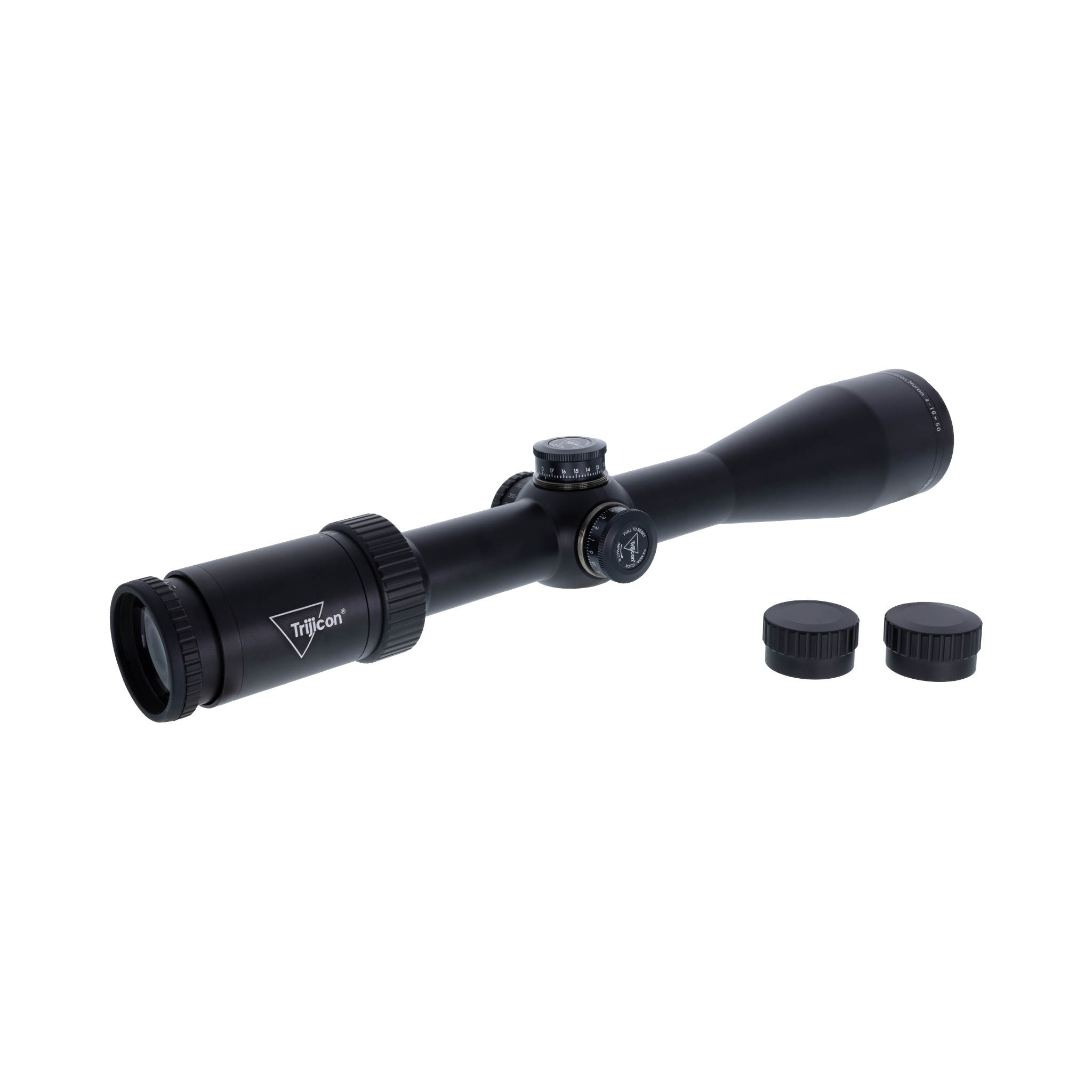 Huron® 4–16x50 optiskais tēmēklis BDC Hunter Holds, 30 mm, satīna melns, regulatori ar aizsargvāciņiem