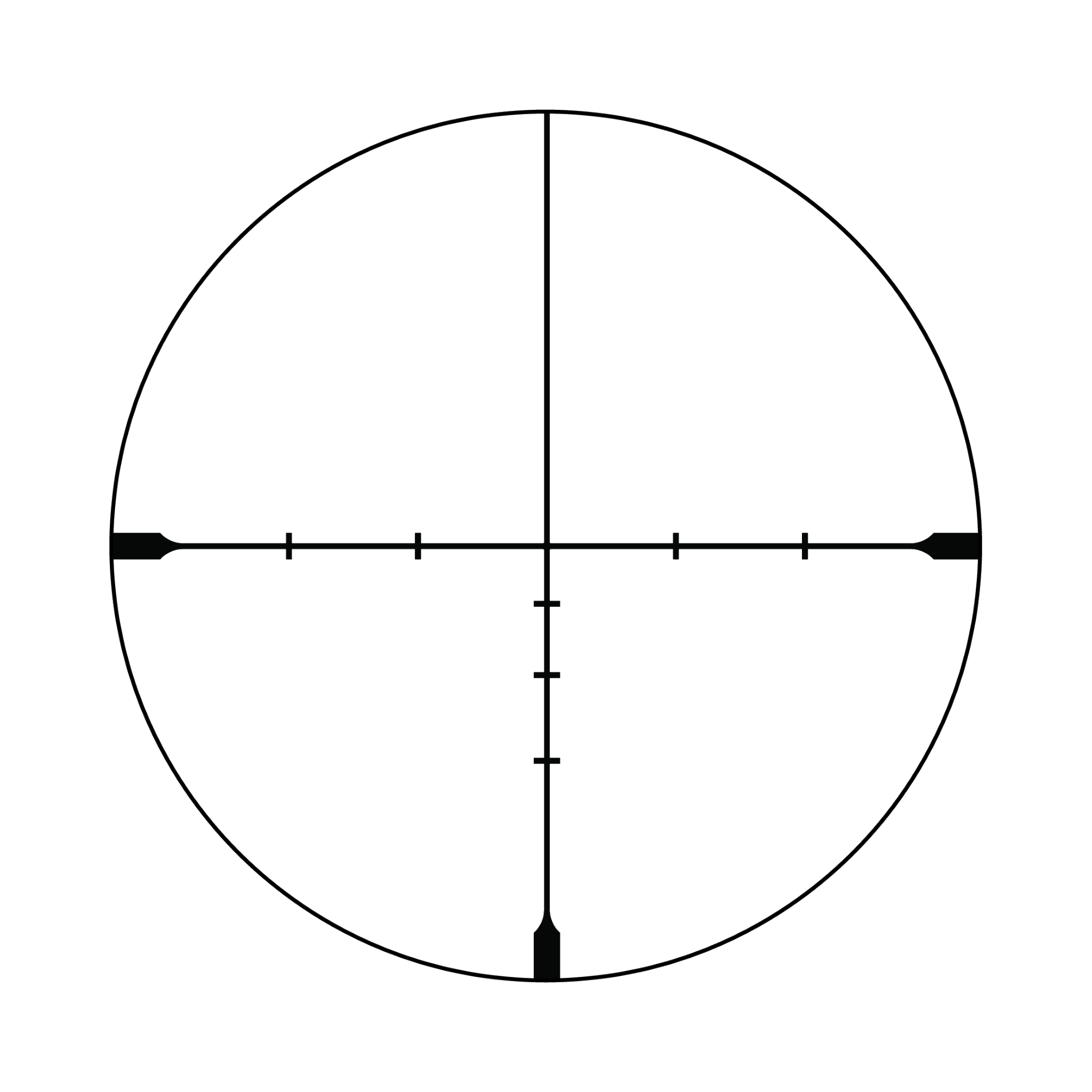 Huron® 4–16x50 optiskais tēmēklis BDC Hunter Holds, 30 mm, satīna melns, regulatori ar aizsargvāciņiem