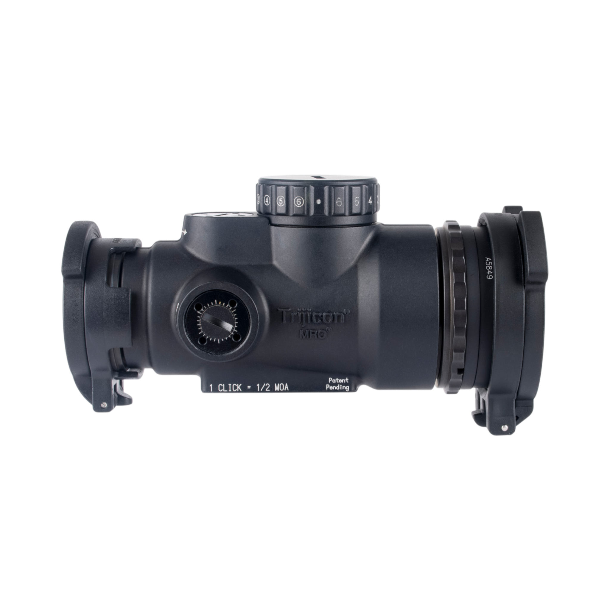 Trijicon MRO® HD Patrol regulējams LED tēmēklis ar 68 MOA tēmējlīniju un 2,0 MOA sarkanu punktu