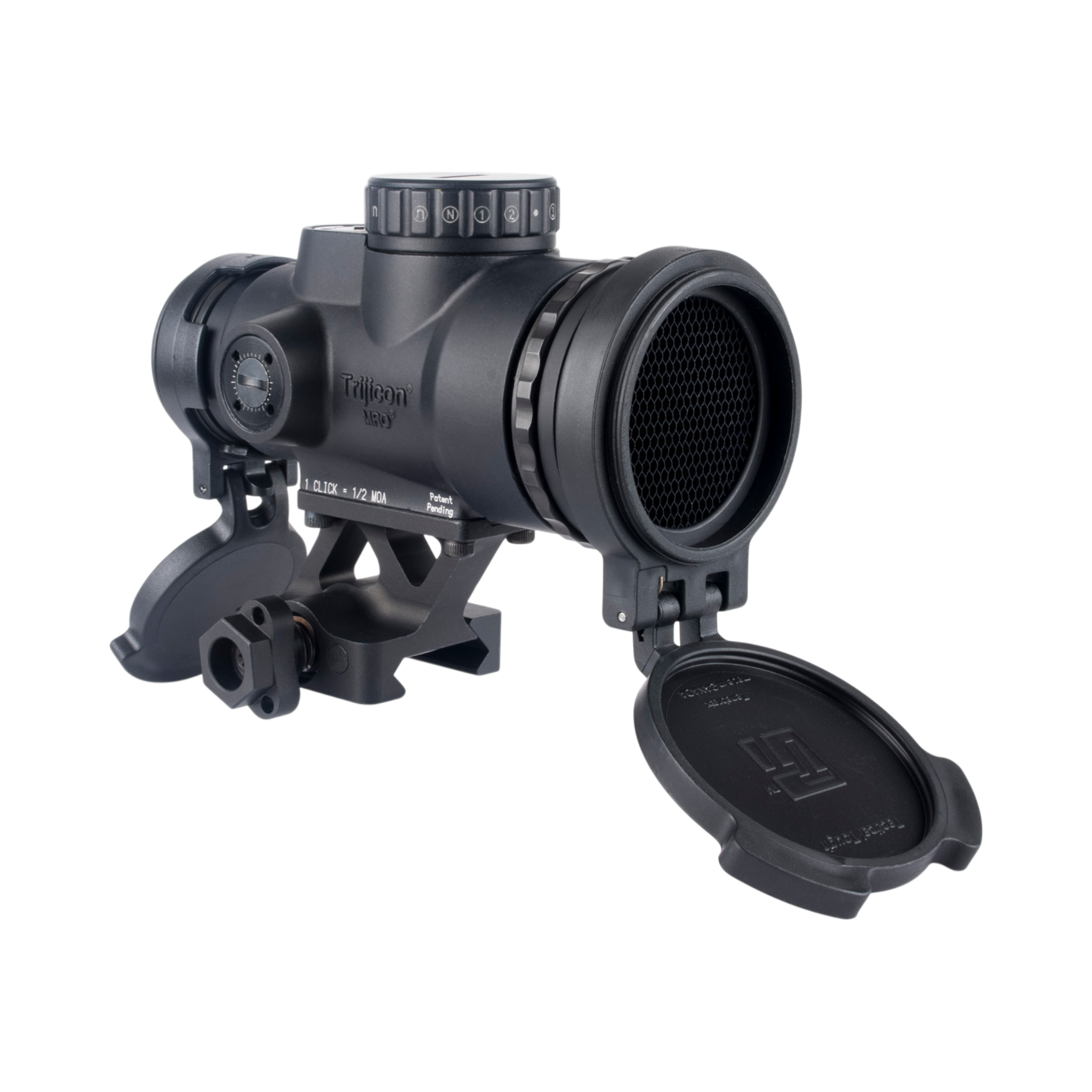 Trijicon MRO® HD Patrol regulējams LED tēmēklis ar 68 MOA tēmēkļa līniju un 2,0 MOA sarkanu punktu; 1/3 CW QR Q-LOC (AC32071)