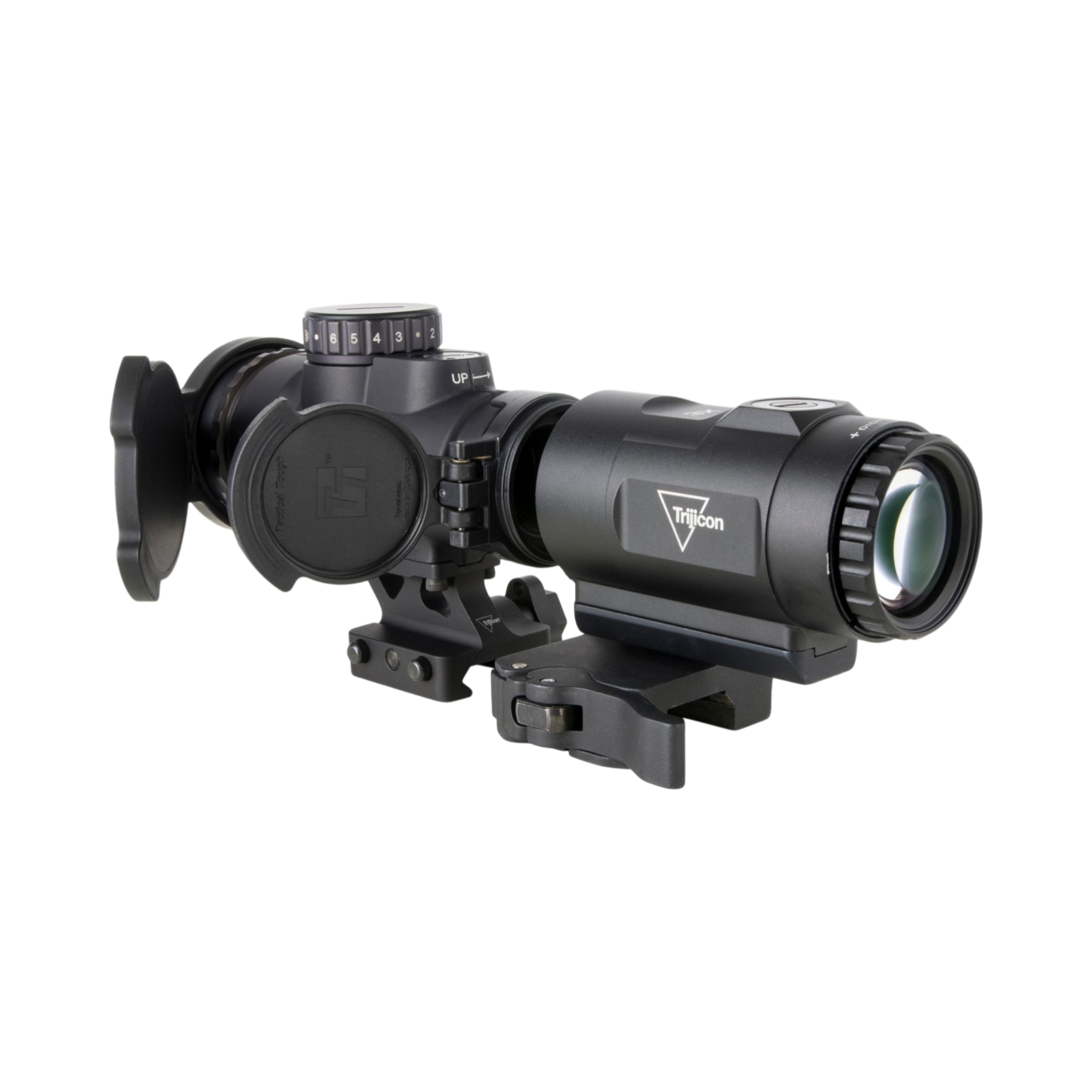 Trijicon MRO® HD Patrol Combo; 1x25 68/2 MOA; Full CW Q-LOC (AC32070) un 3x palielinātājs QR-FTS