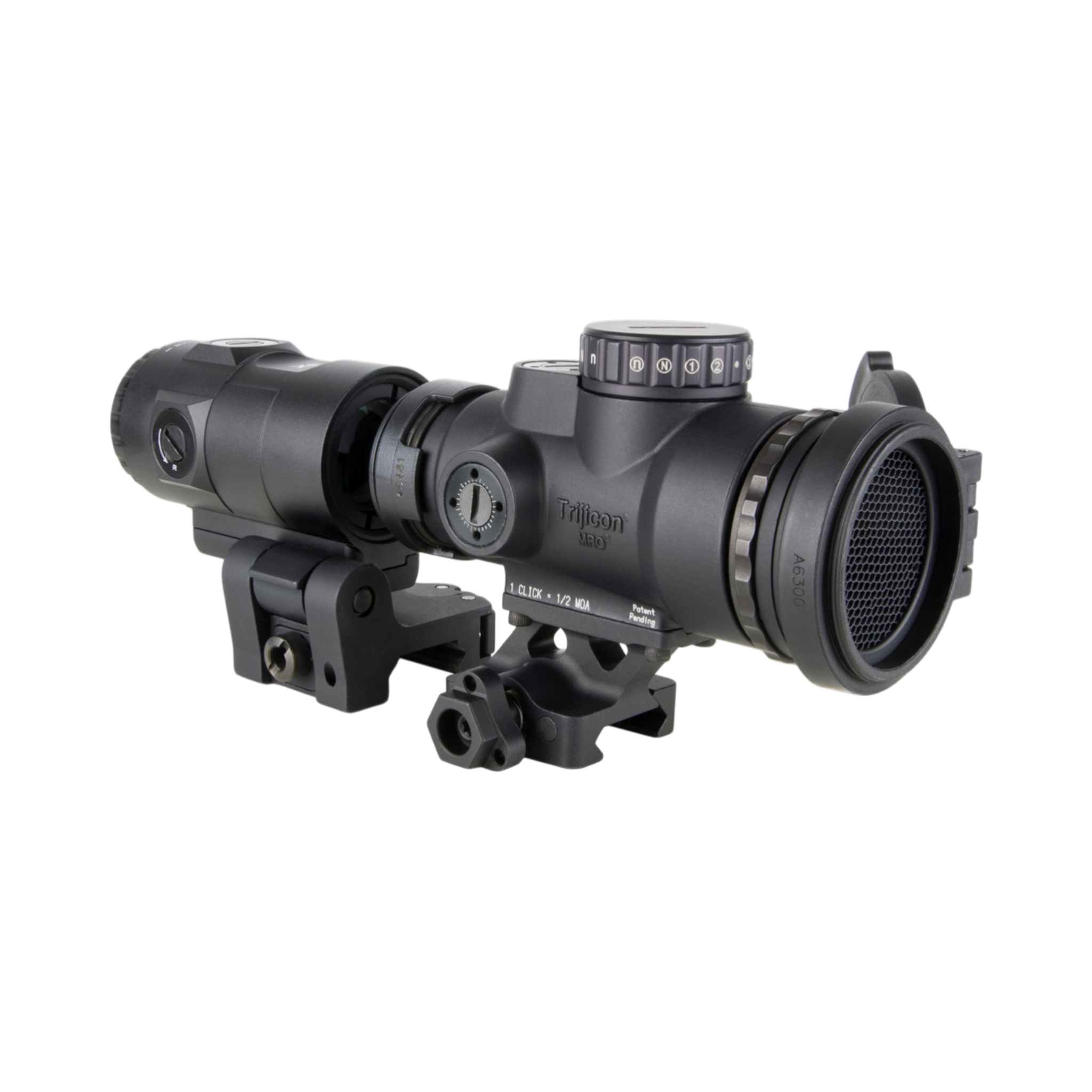 Trijicon MRO® HD Patrol Combo; 1x25 68/2 MOA; Full CW Q-LOC (AC32070) un 3x palielinātājs QR-FTS