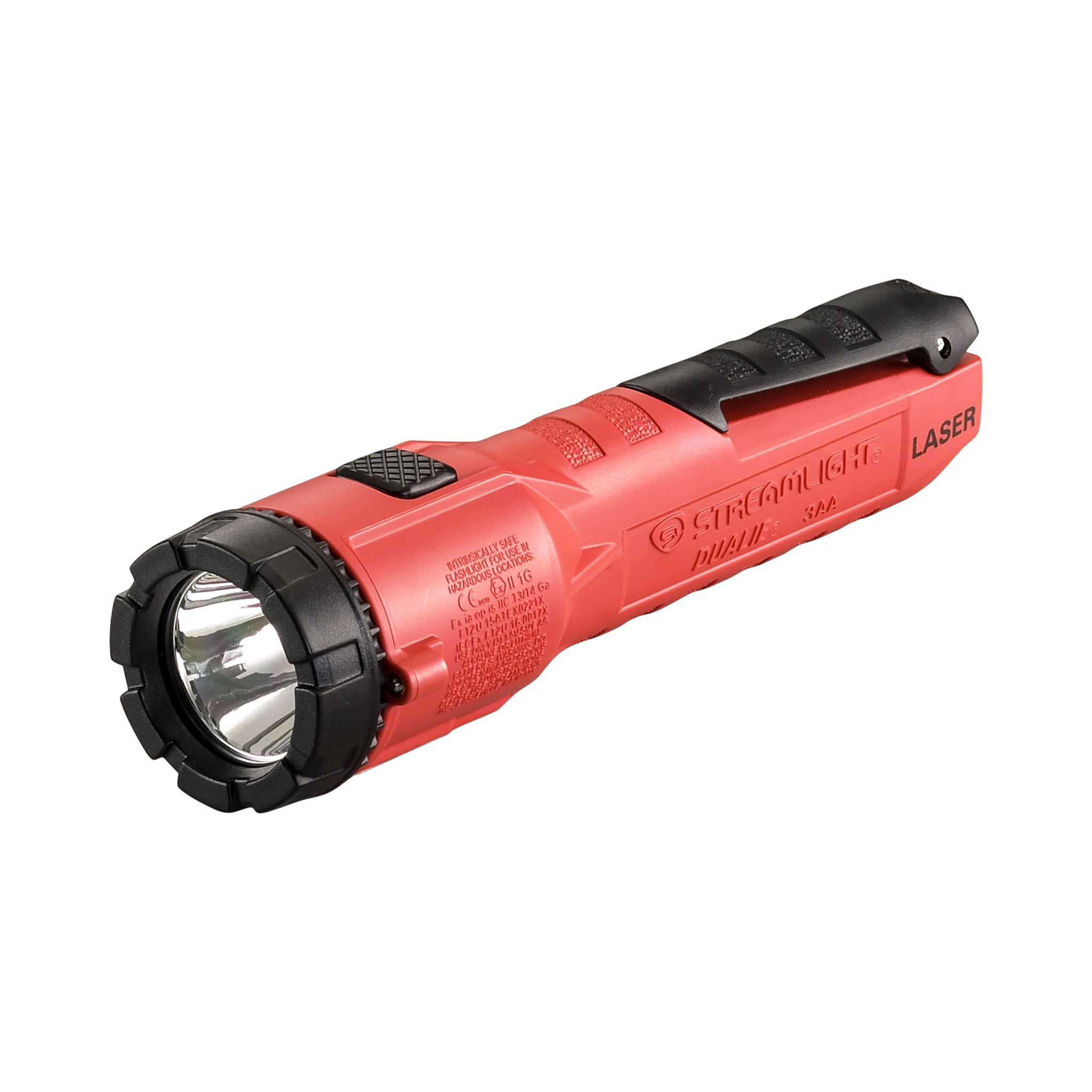 Streamlight Dualie 3AA Laser (ATEX/IECEx) - 3 x Alkaline batteries - Clam - Orange (68765)
