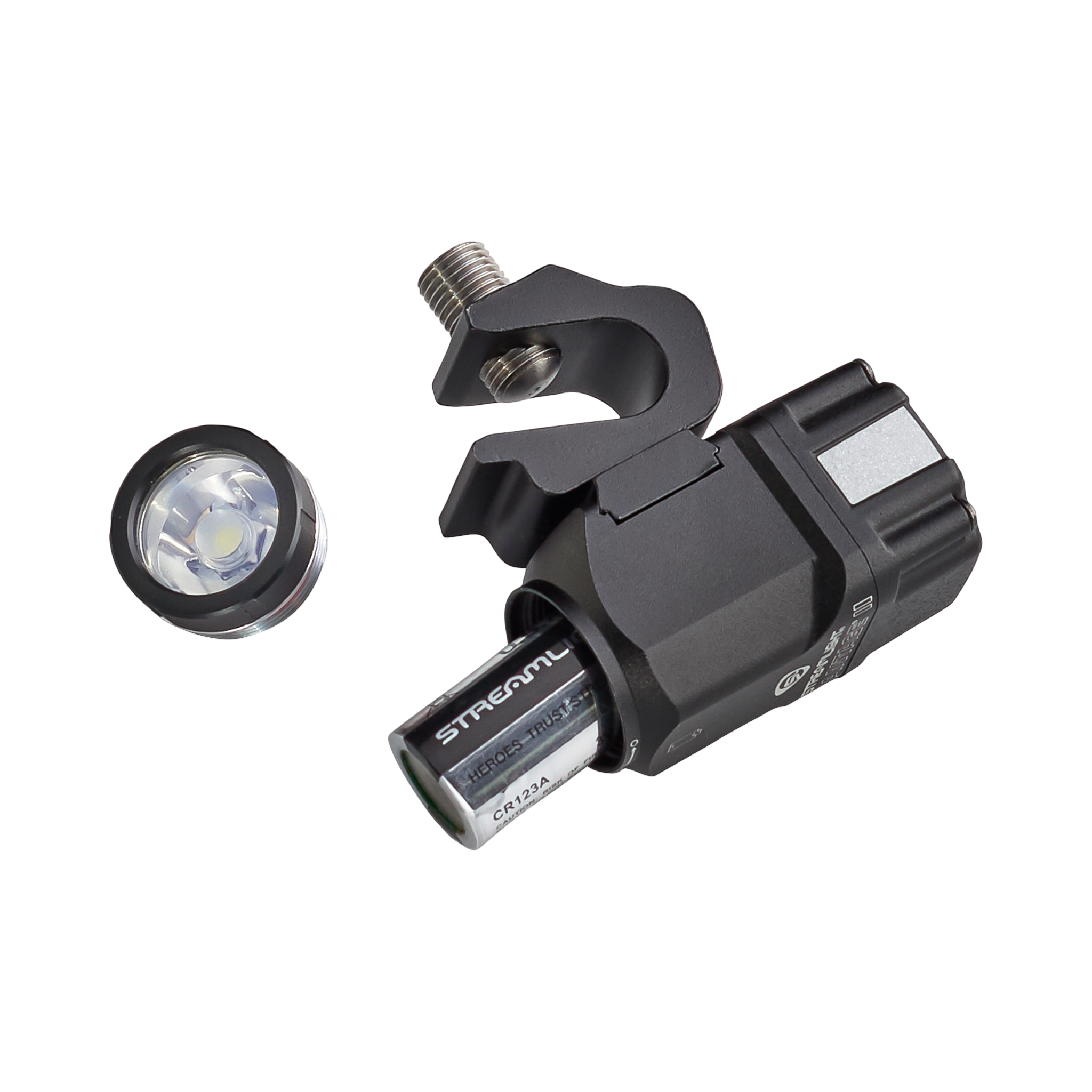 Streamlight II – uchwyt do hełmu strażackiego i (1) bateria CR123A Li.  (69331)