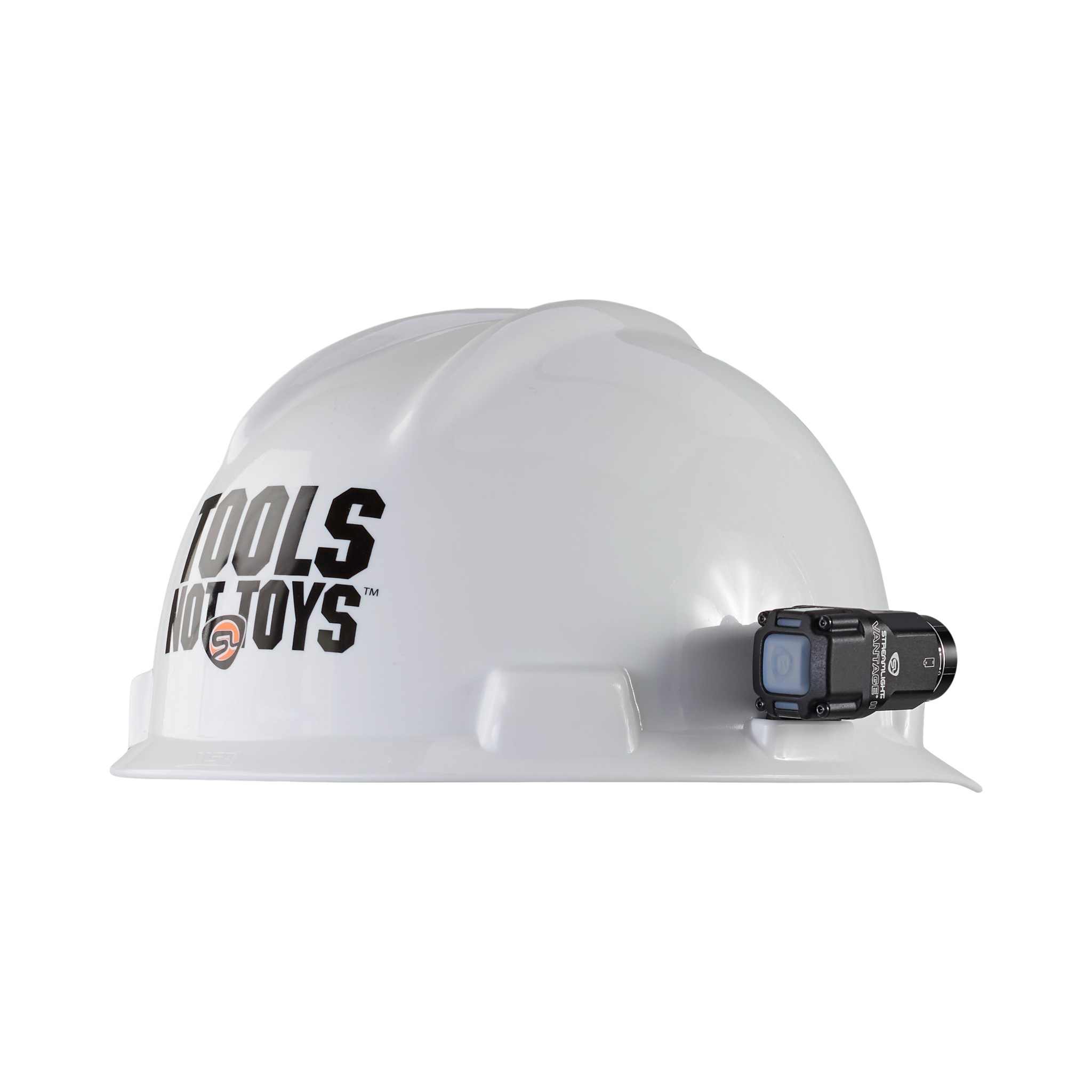 Streamlight II – przemysłowy uchwyt do kasku ochronnego i (1) bateria CR123A Li.  (69333)