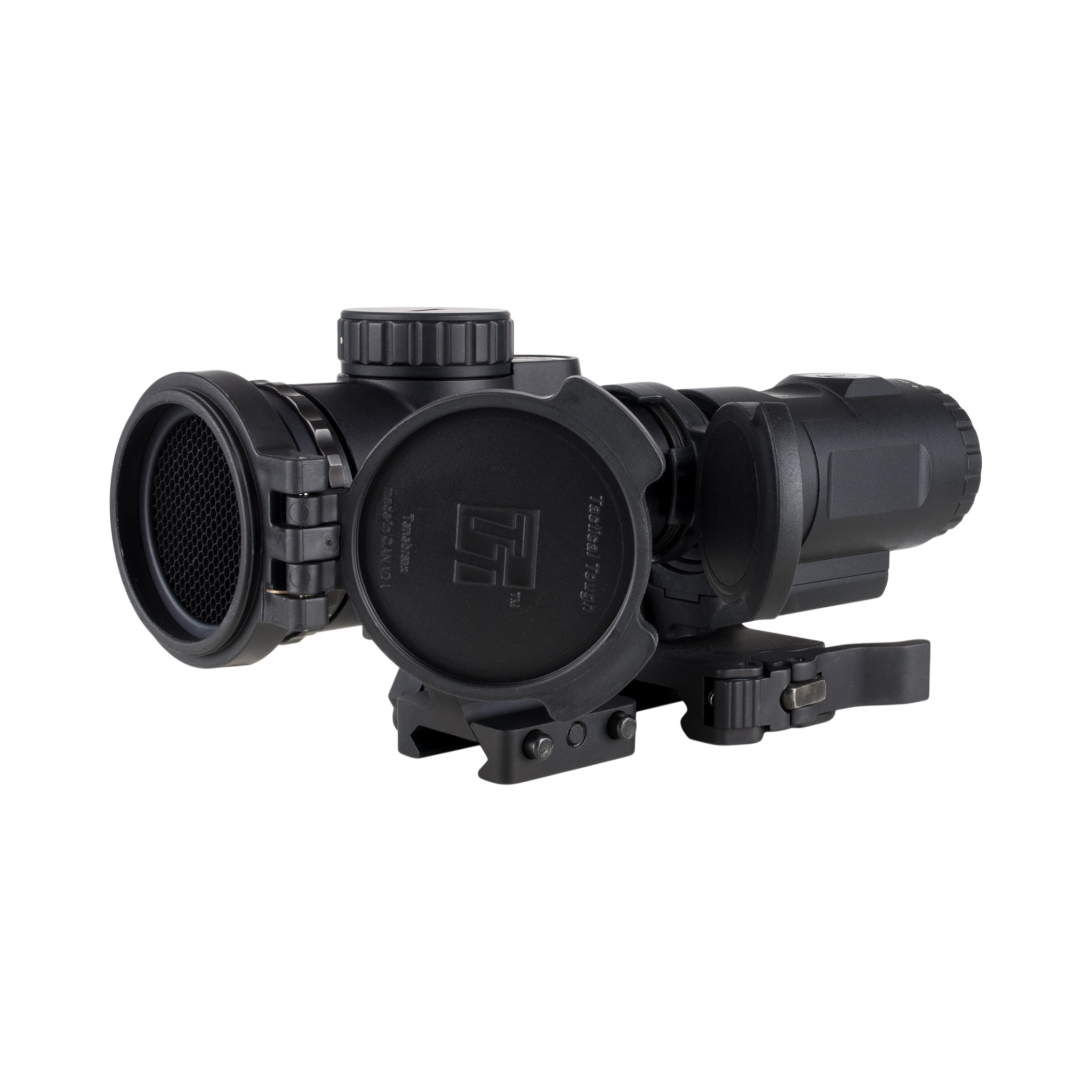 Trijicon MRO SD Patrol 1x25, 3x Mag, Adj. LED, 2 MOA Red Dot; Full CW Q-LOC (AC32070); 3X Mag QR-FTS