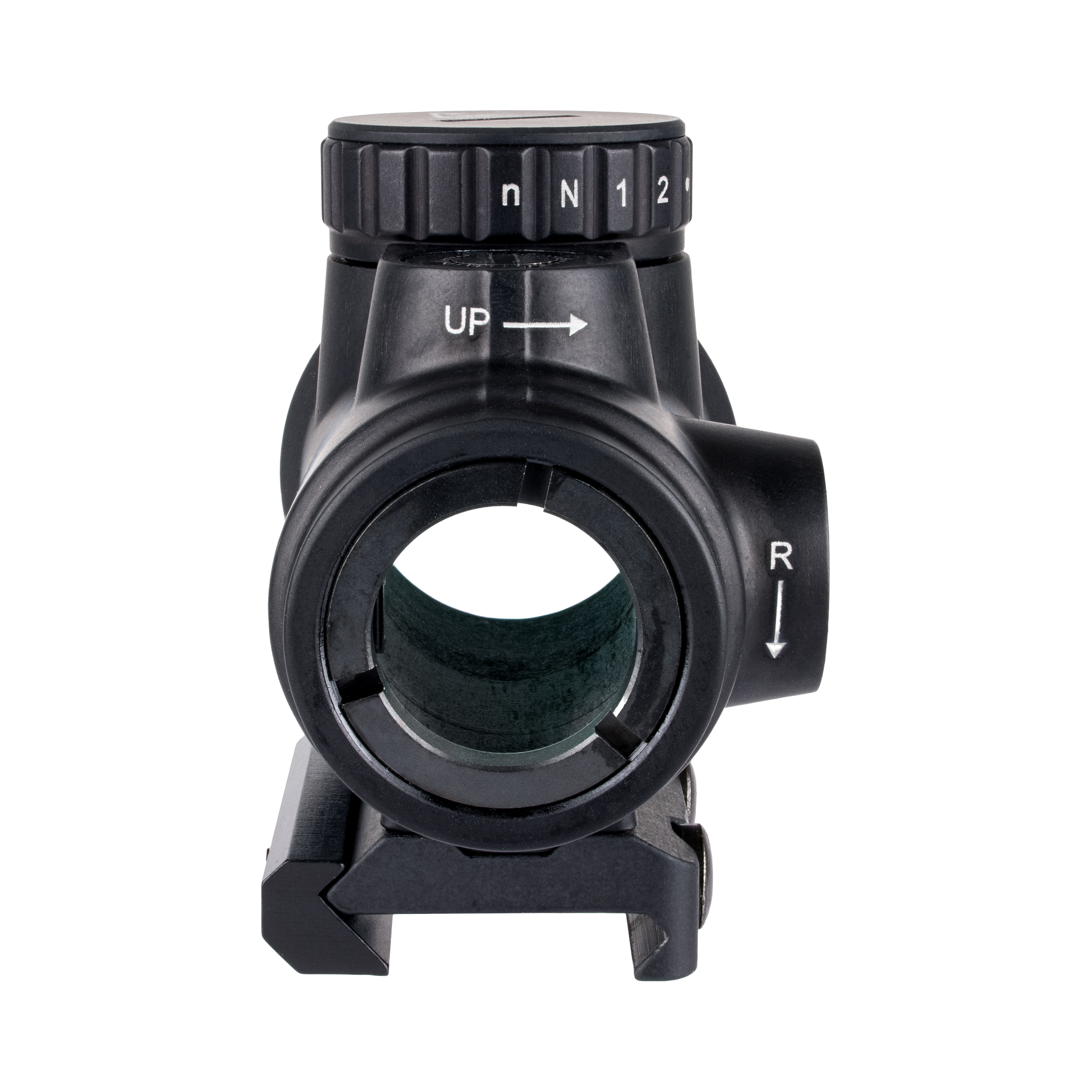 Trijicon MRO® SD 1x25 tēmēklis ar zaļu punktu un regulējamu sarkanu punktu (2,0 MOA); zems stiprinājums (AC32067)