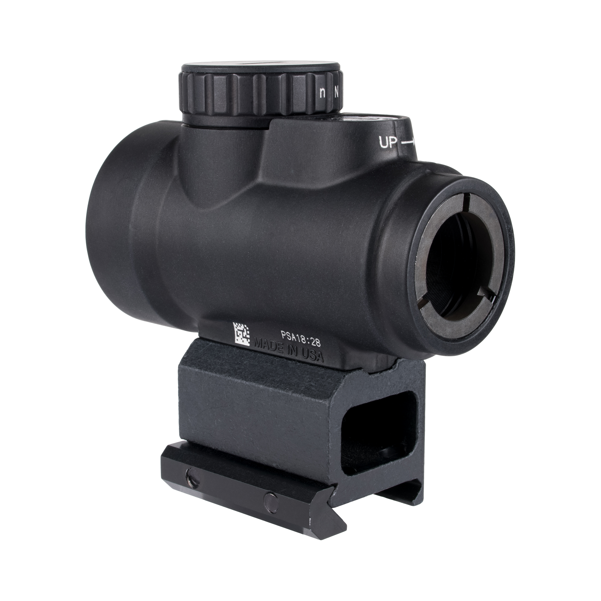 Trijicon MRO® SD 1x25 tēmēklis ar zaļu punktu, ar regulējamu zaļu punktu (2,0 MOA); novietots apakšējā trešdaļā pa labi (AC32069)