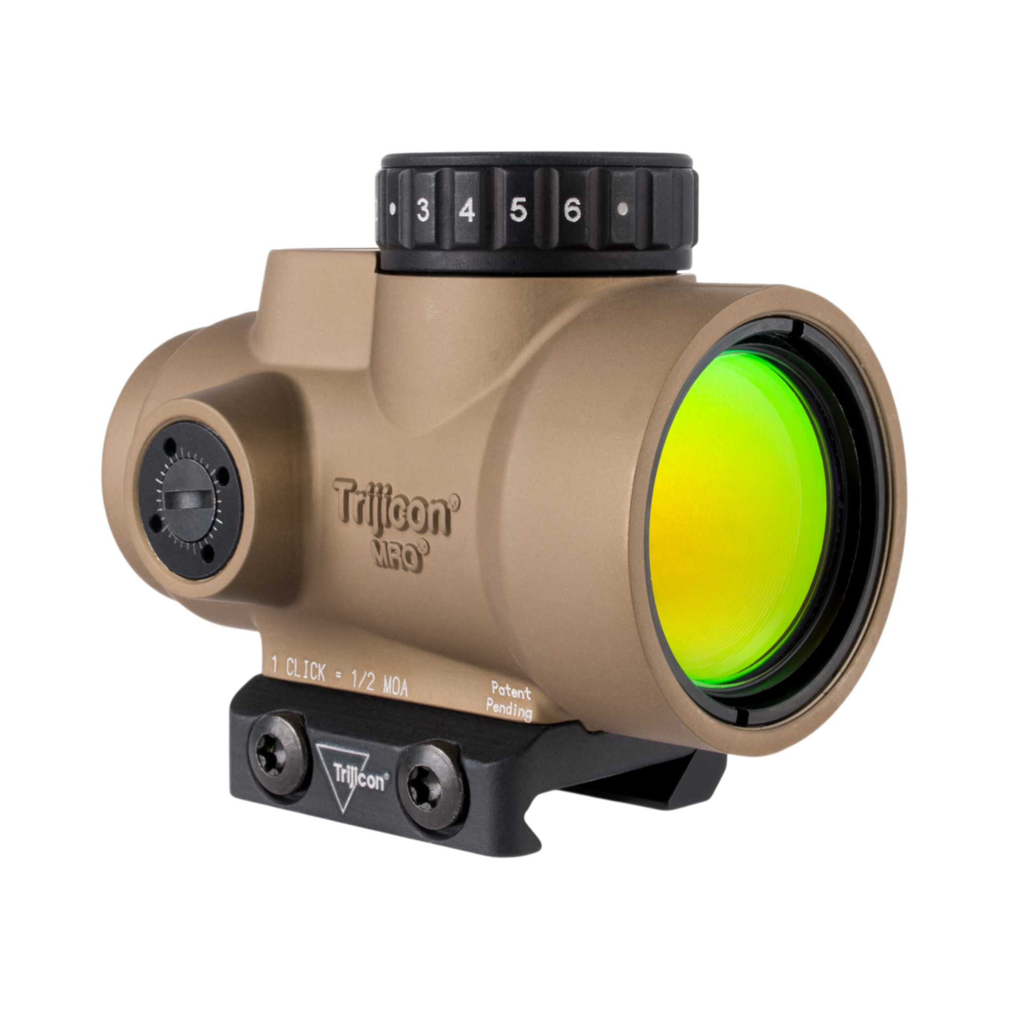 Trijicon MRO® SD 1x25 w/ Adj. LED 2.0 MOA Green Dot, Coyote Brown Anodized; Low Mount (AC32067)