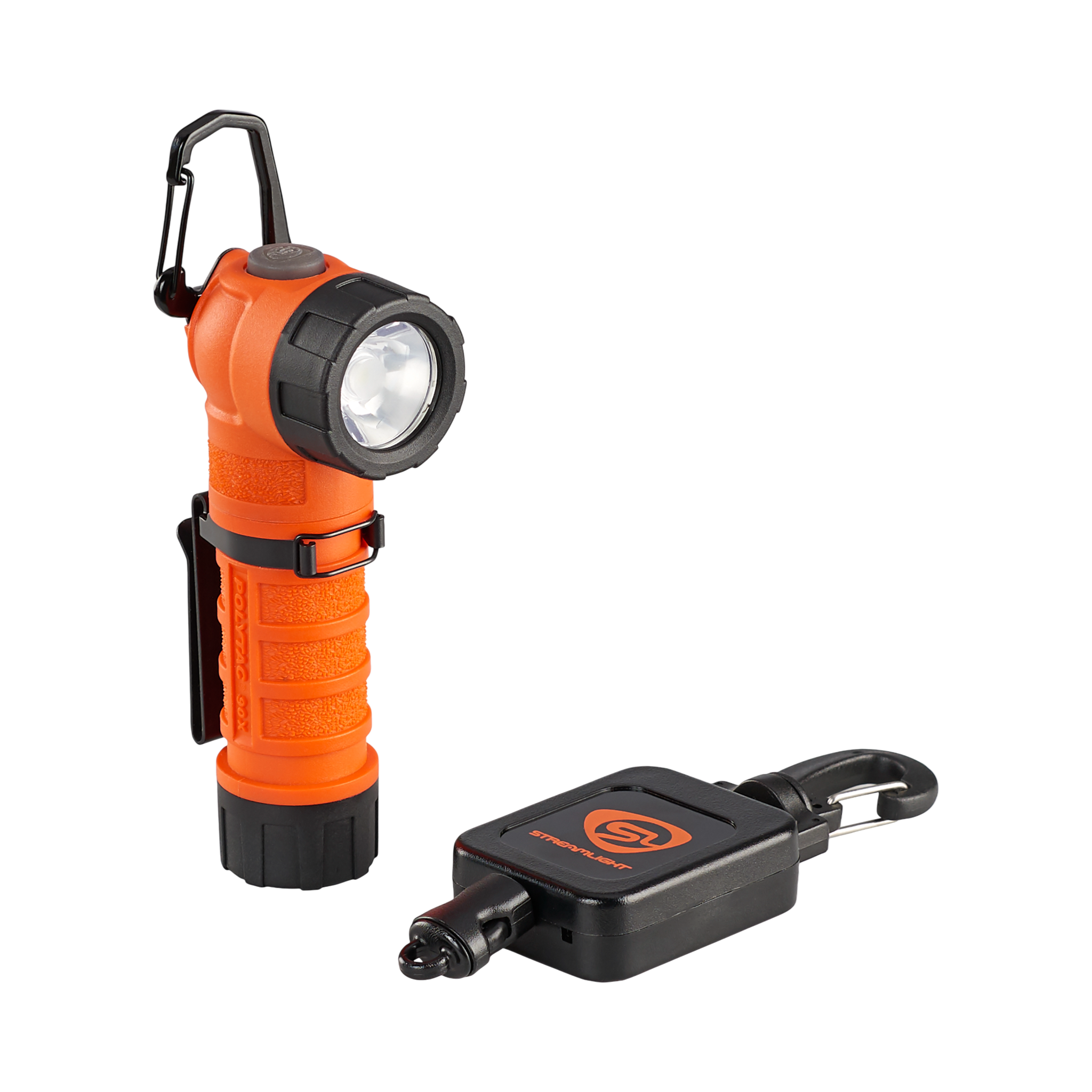 Streamlight PolyTac 90 X - Incl. (2) CR123A Li. batteries and Gear Keeper  - Orange (88832)