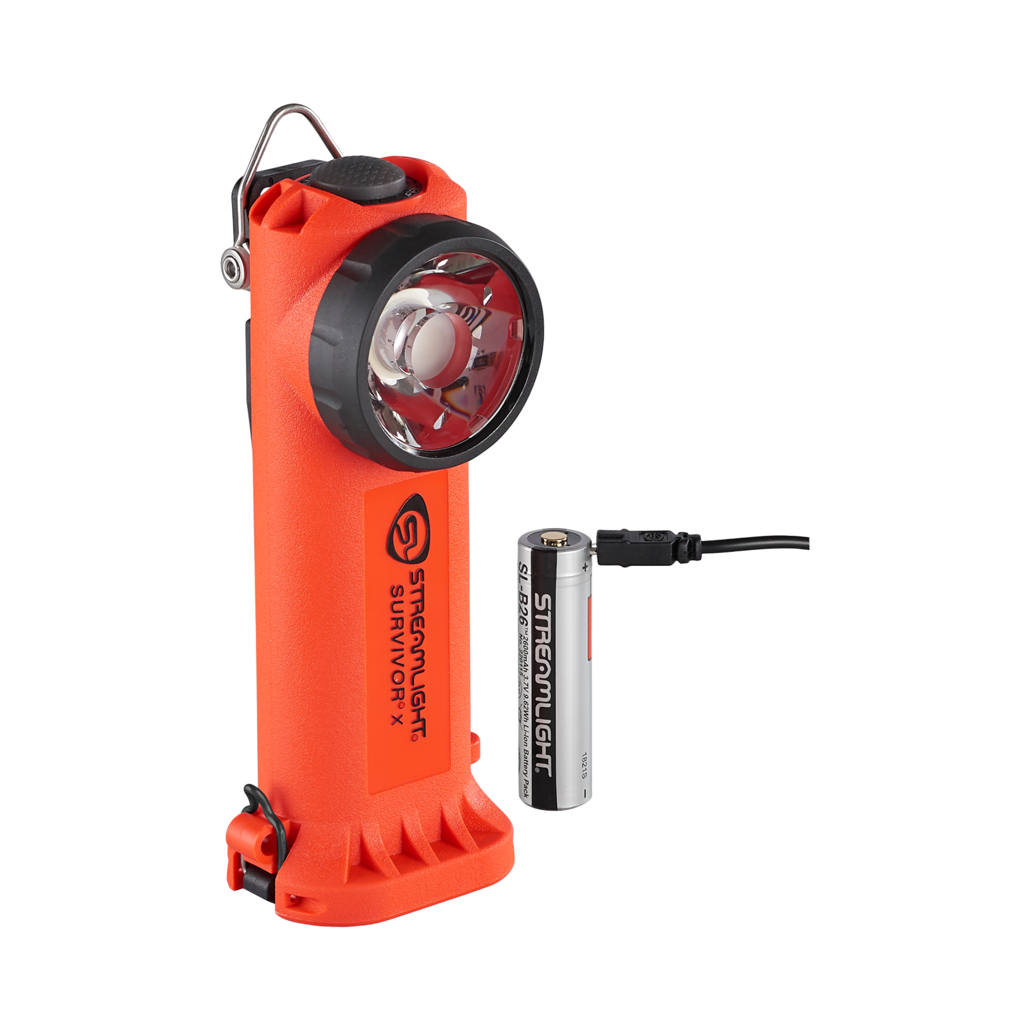 Streamlight X USB – ar 55,88 cm (22 collu) USB vadu un bateriju turētāju – dzeltens (90244)