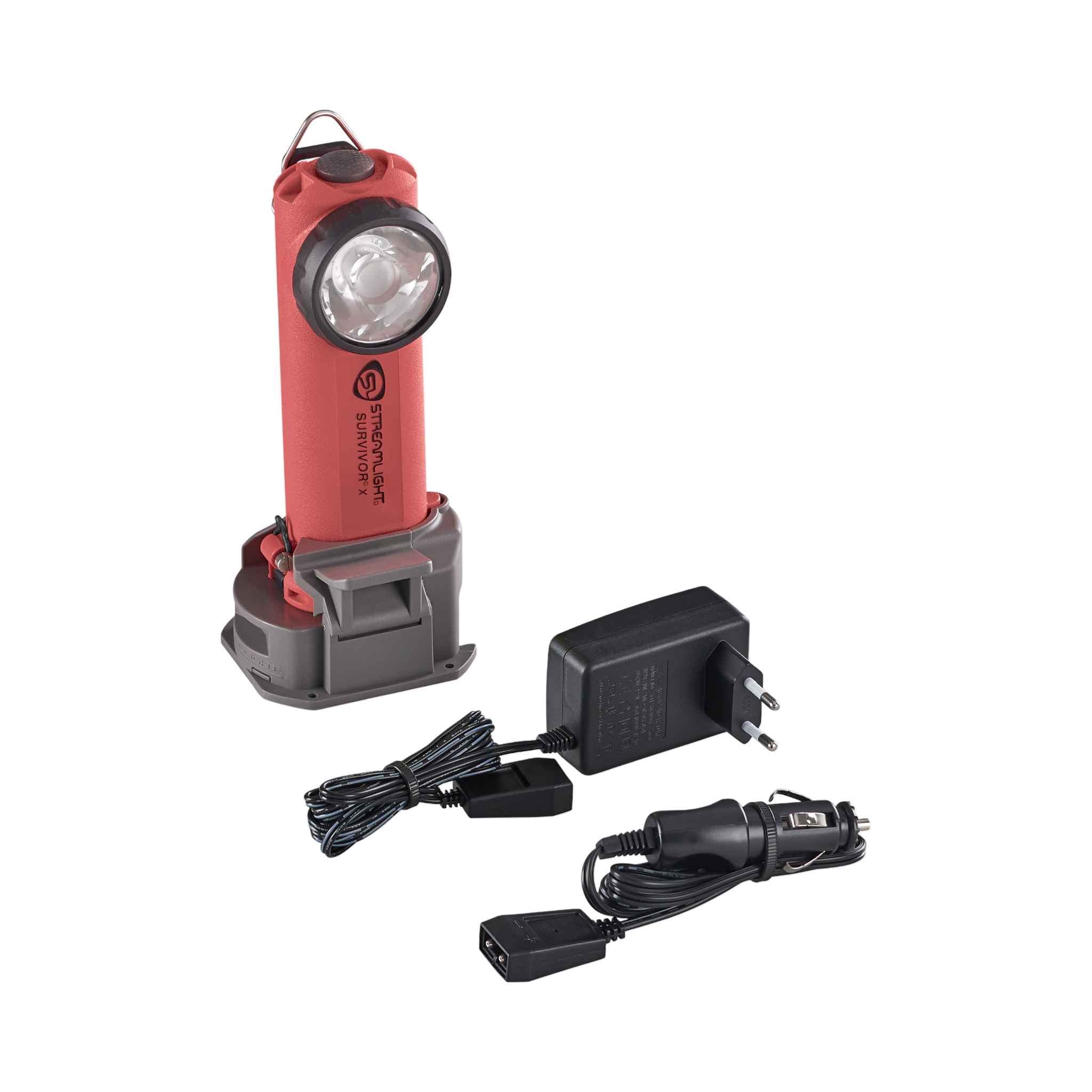 Streamlight X (ATEX) – 230 V maiņstrāva/12 V līdzstrāva (sārmu bateriju turētājs nav iekļauts) – oranža (90973)