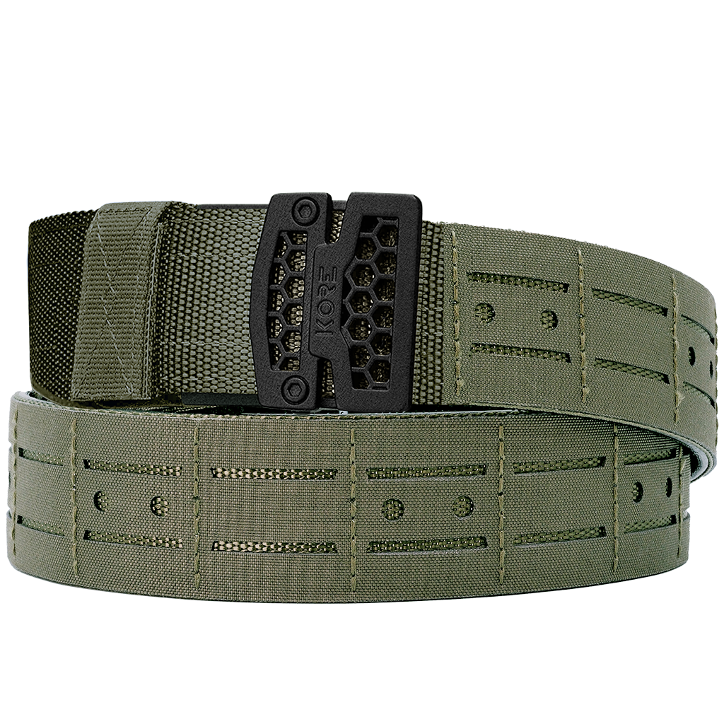 Kore B1B Battle Belt Laser Cut Molle Green w/Inner Belt Padded