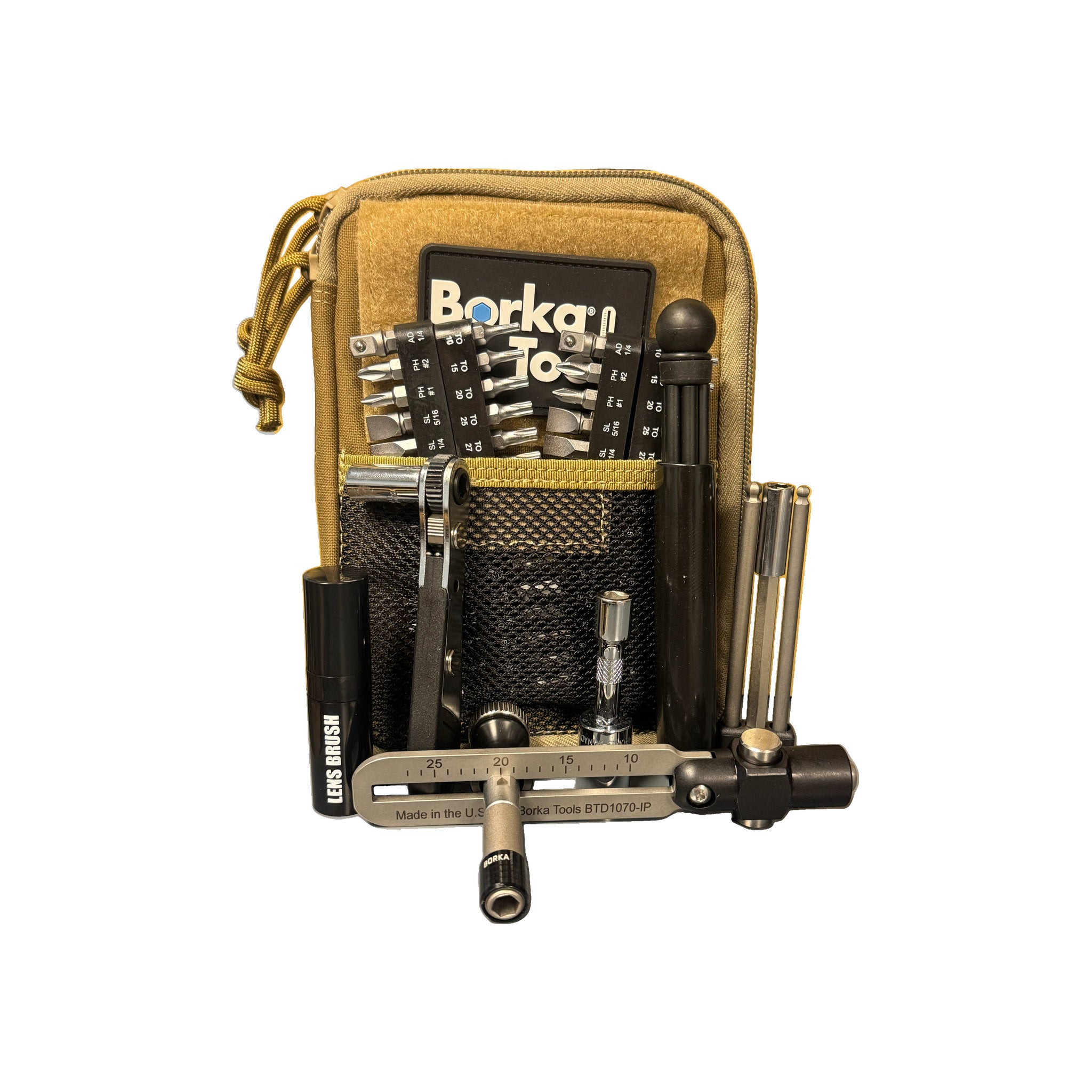 Borka Mil-Spec Kit with 2x Bits, Emergency Cleaning Rod Set and 3pc. Extension Bits