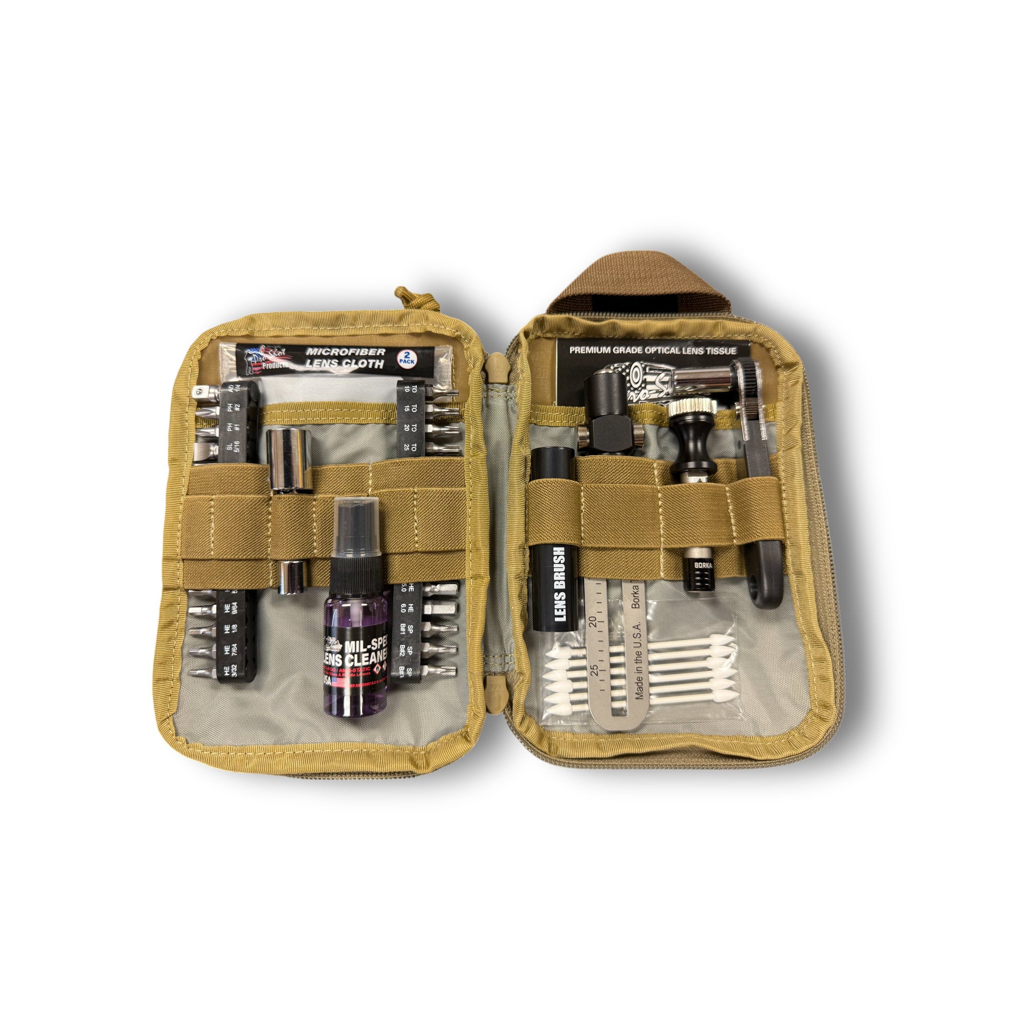 Borka Tool Kit (Std. Config.) w/ Mil-Spec Lens Cleaning System