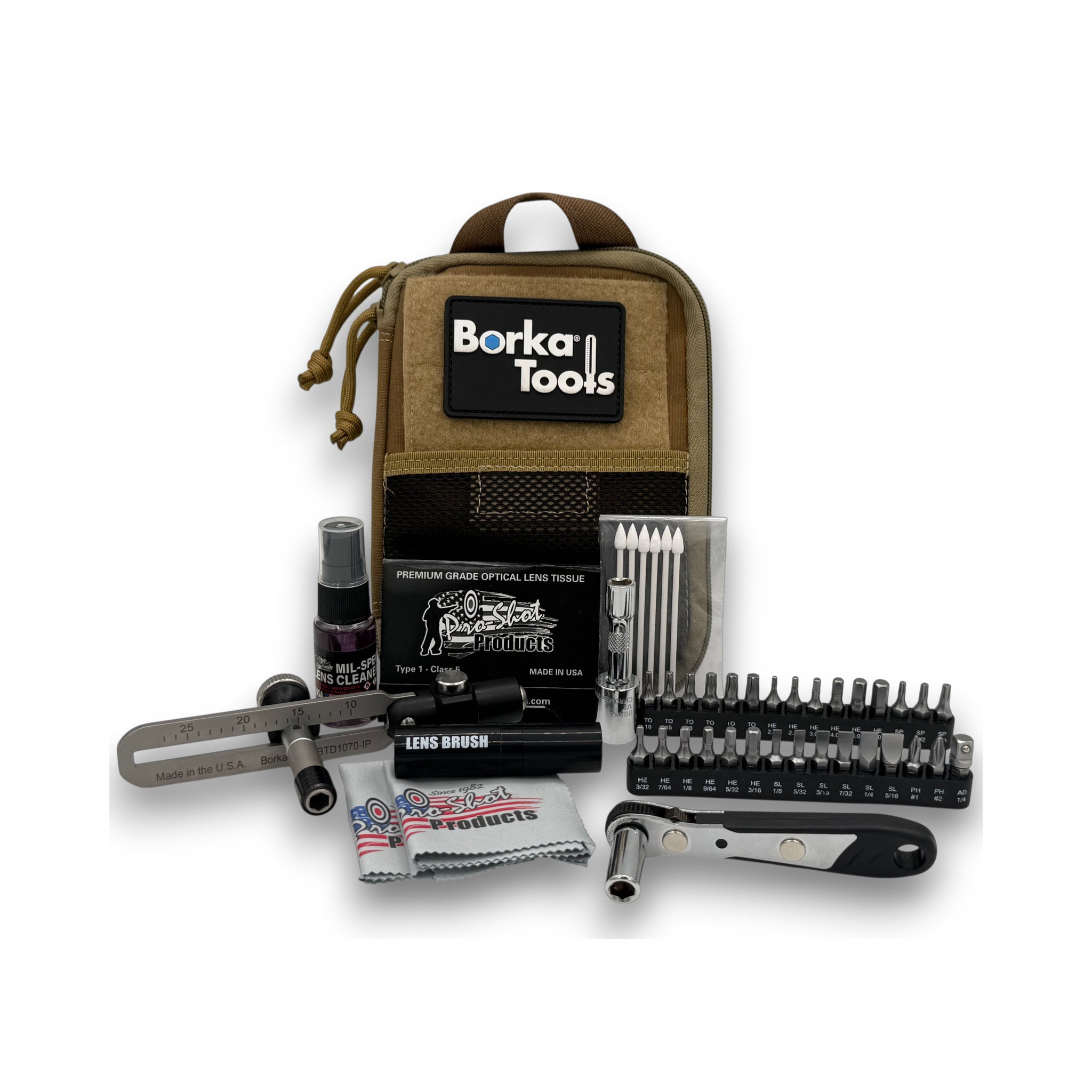 Borka Tool Kit (Std. Config.) w/ Mil-Spec Lens Cleaning System