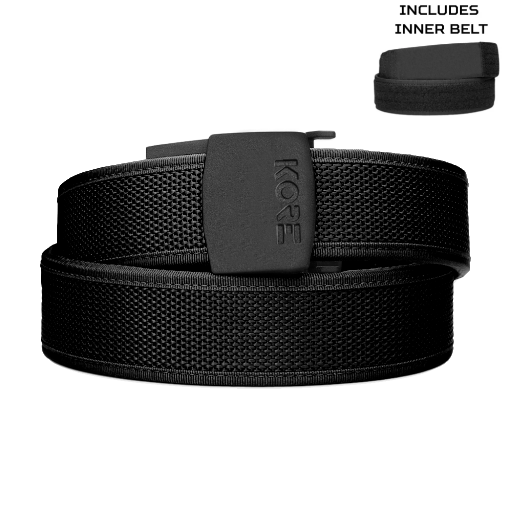 Kore C1 Competition Shooting Belt Black w/Inner Belt Padded