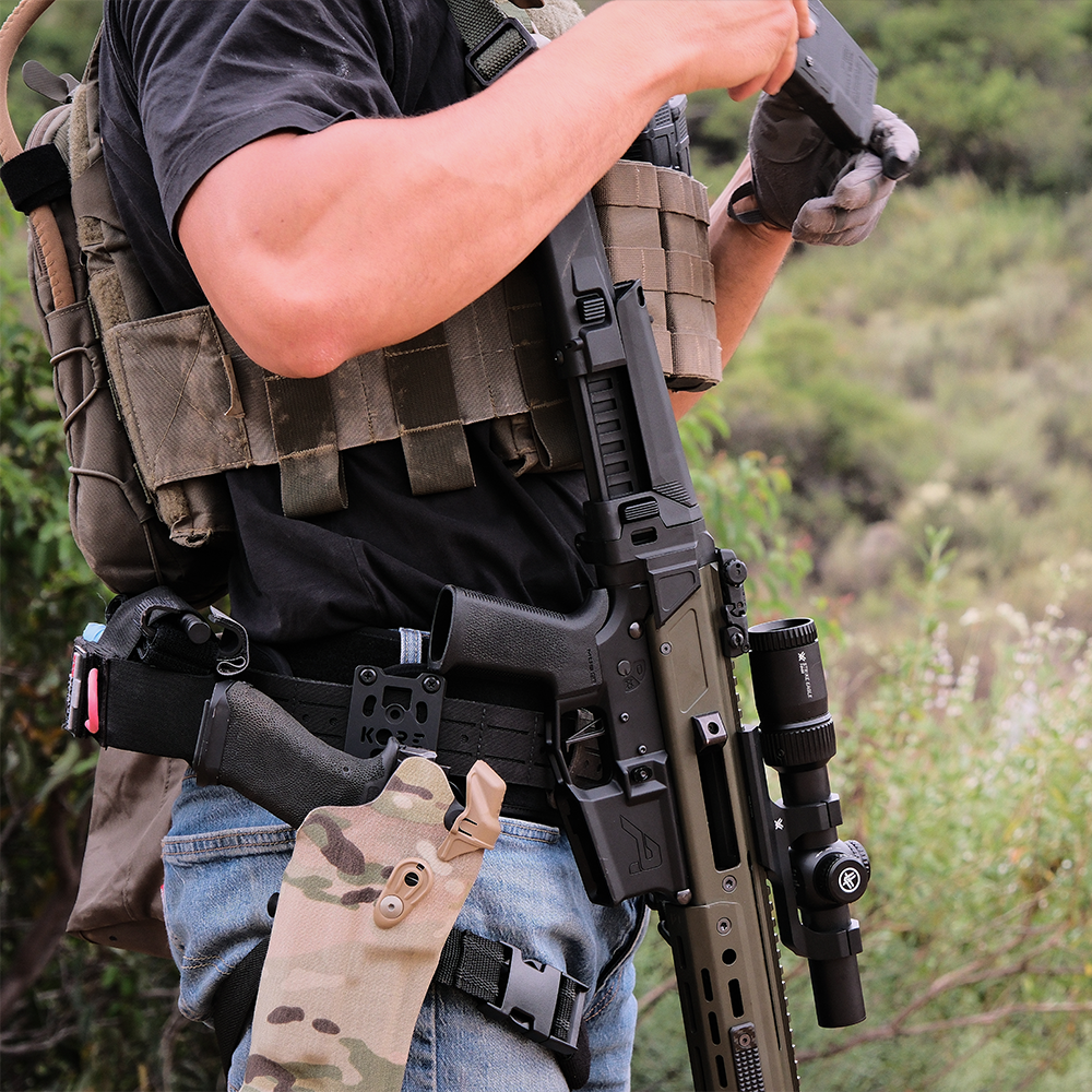Kore B1B Battle Belt Laser Cut Molle Black w/Inner Belt