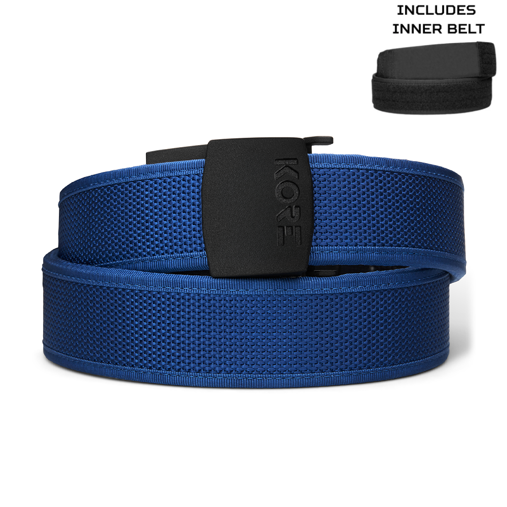 Kore C1 Competition Shooting Belt Blue w/Inner Belt Padded