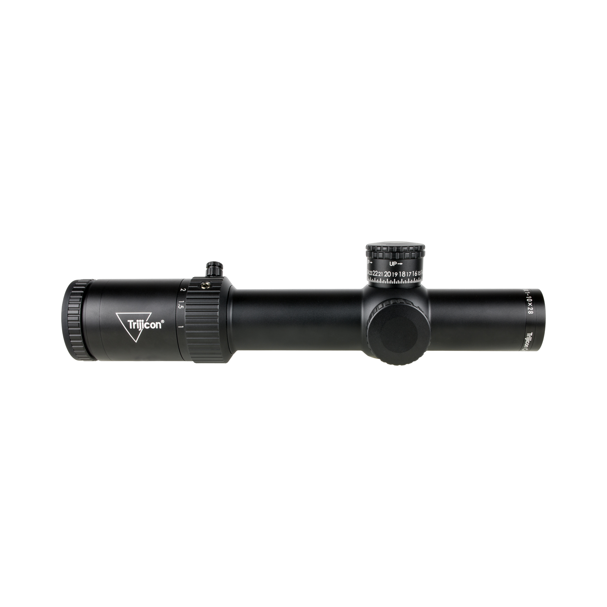 Credo® HX 1-10x28 FFP ar sarkanu/zaļu MOA segmentētu apļa uzlabojumu, 34 mm, satīna apdare, Exp. EL RTZ