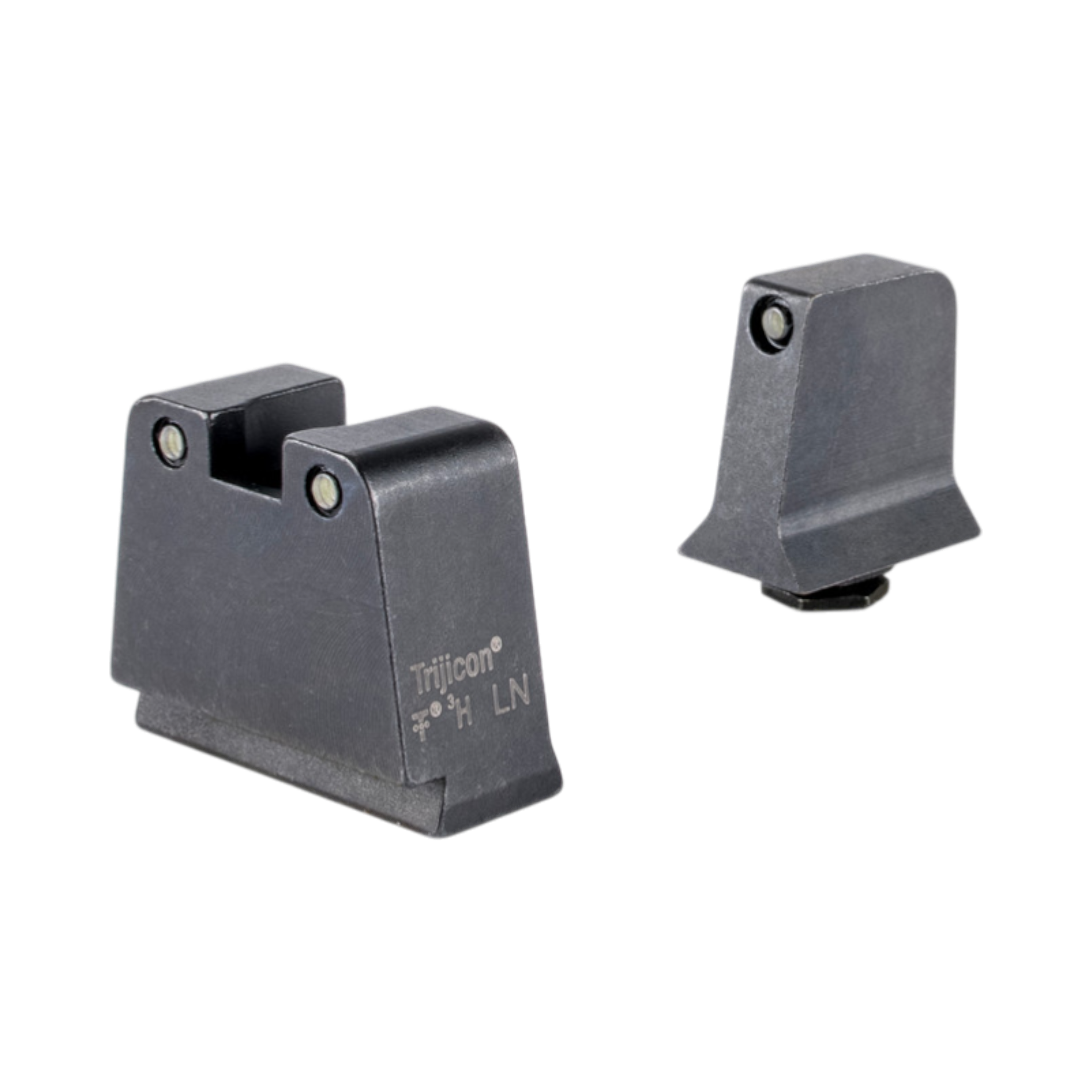 Trijicon® Suppressor/Optic Height Sight Set (B/B Grn) for GLOCK® Models 42, 43, 43x, 43e, and 49