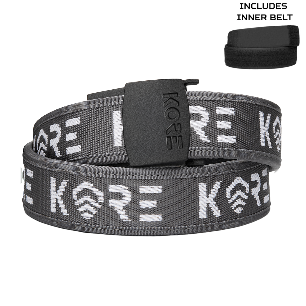 Kore C1 Competition Shooting Belt Gray w/Inner Belt Padded