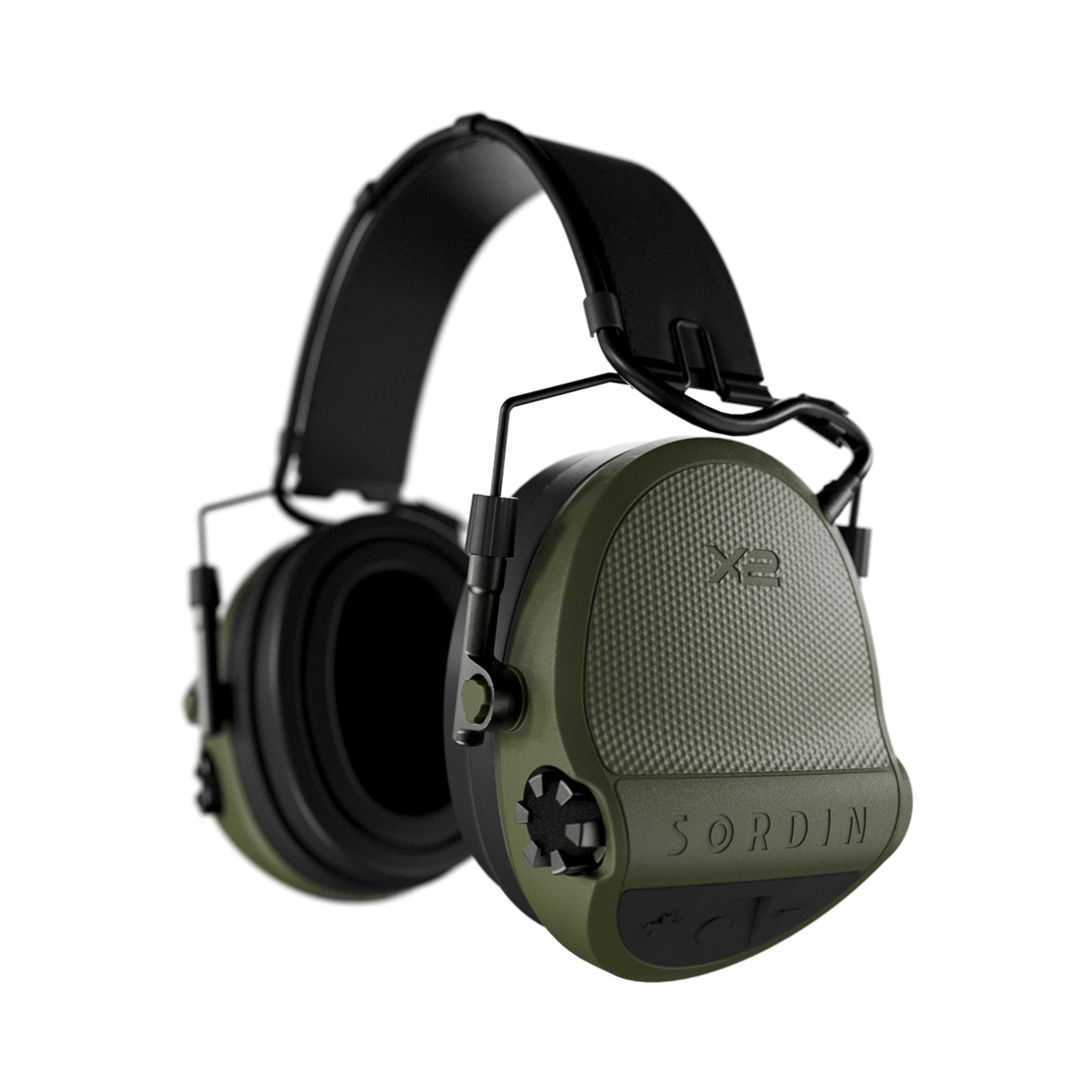 Sordin X2 SFA Headband Leather Gel Green (301006-10HG)