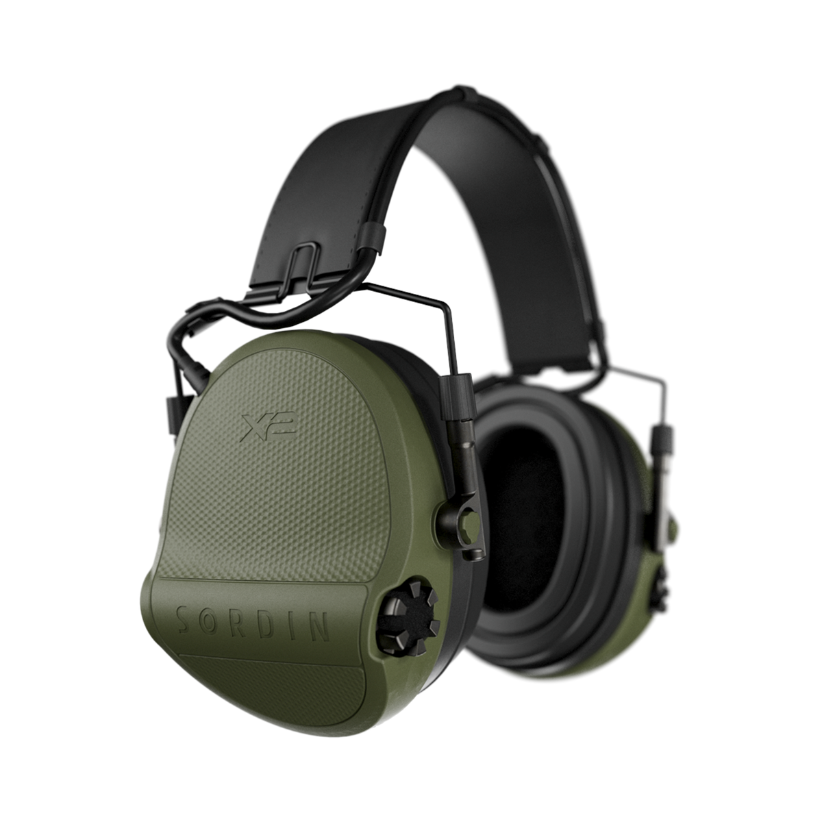 Sordin X2 SFA Headband Leather Gel Green (301006-10HG)