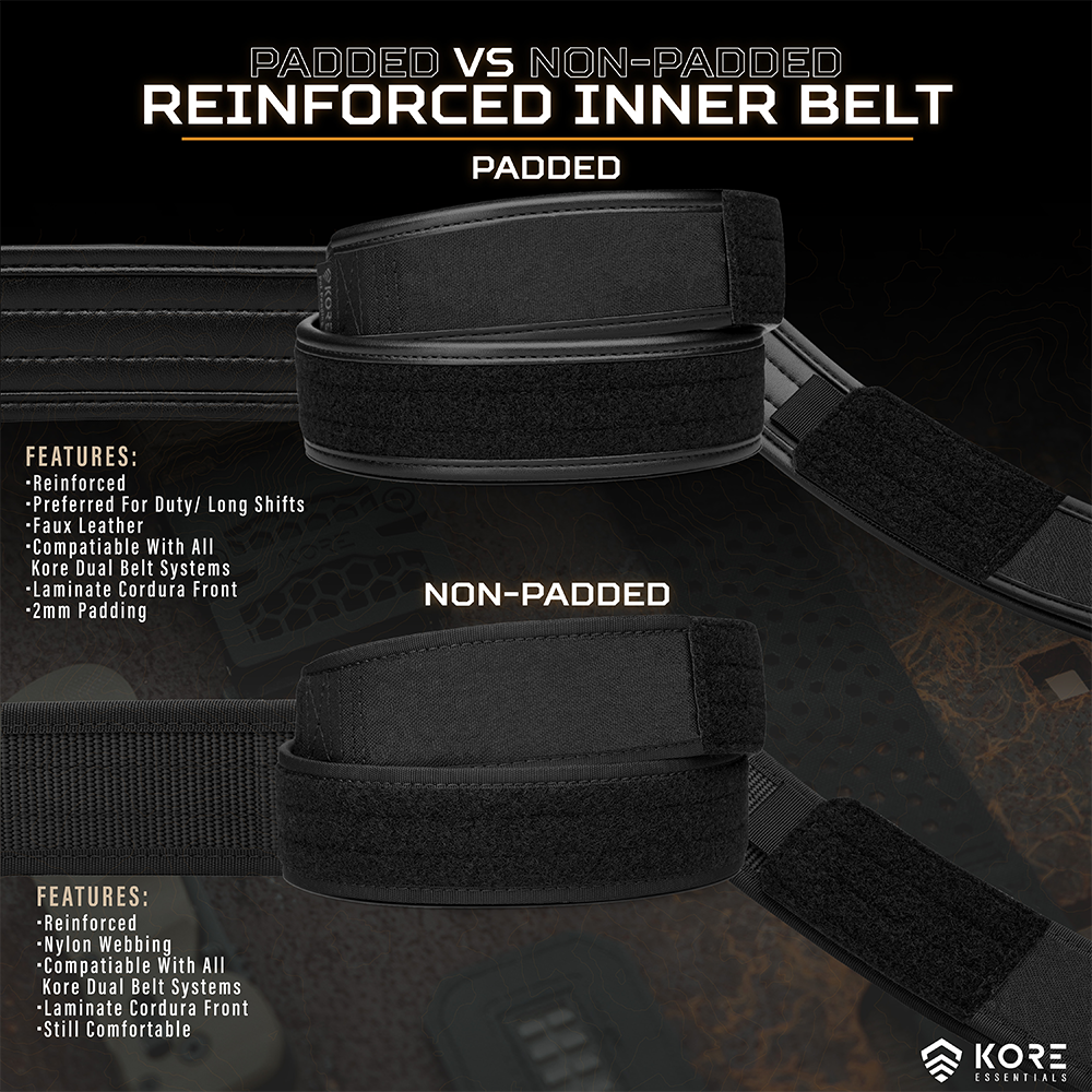 Kore P1 Patrol Belt Nylon 2" w/Inner Belt Padded