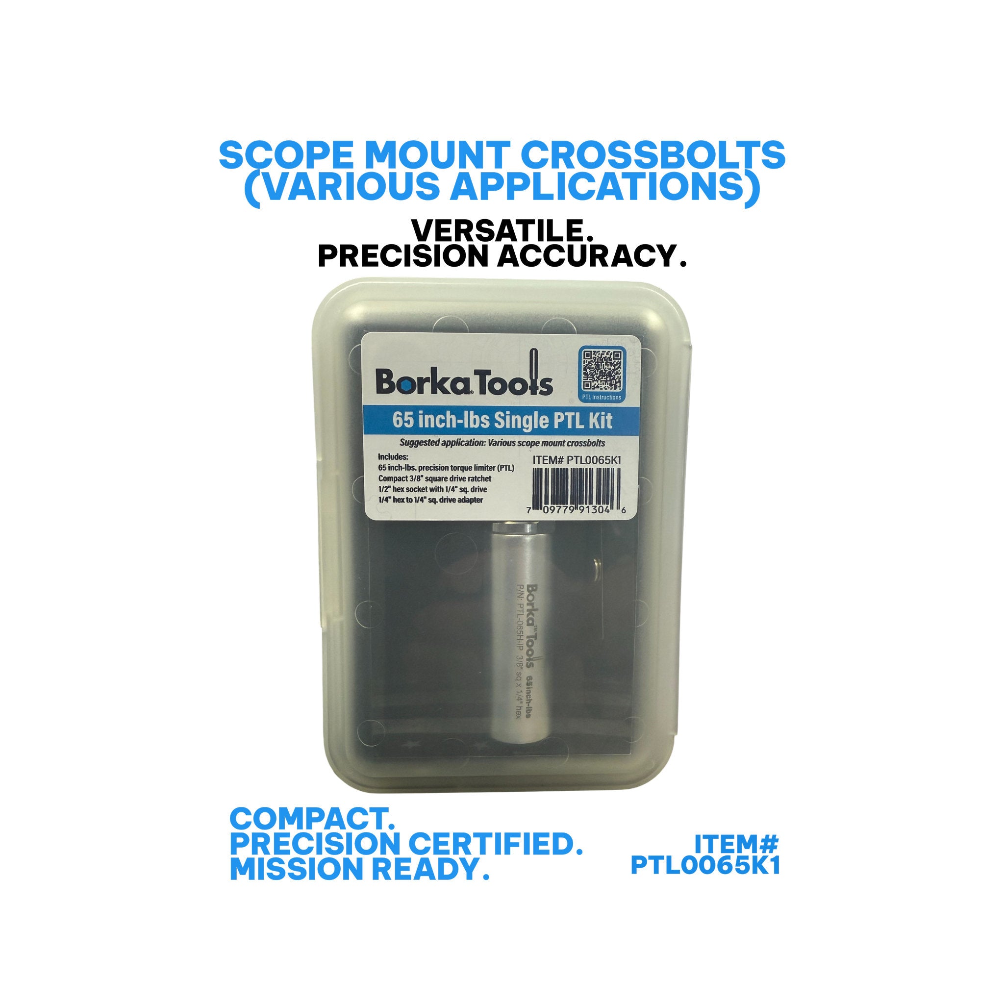 Borka 65 inch-lbs Single PTL Kit for Various Scope Mount Crossbolts (PTL0065K1)