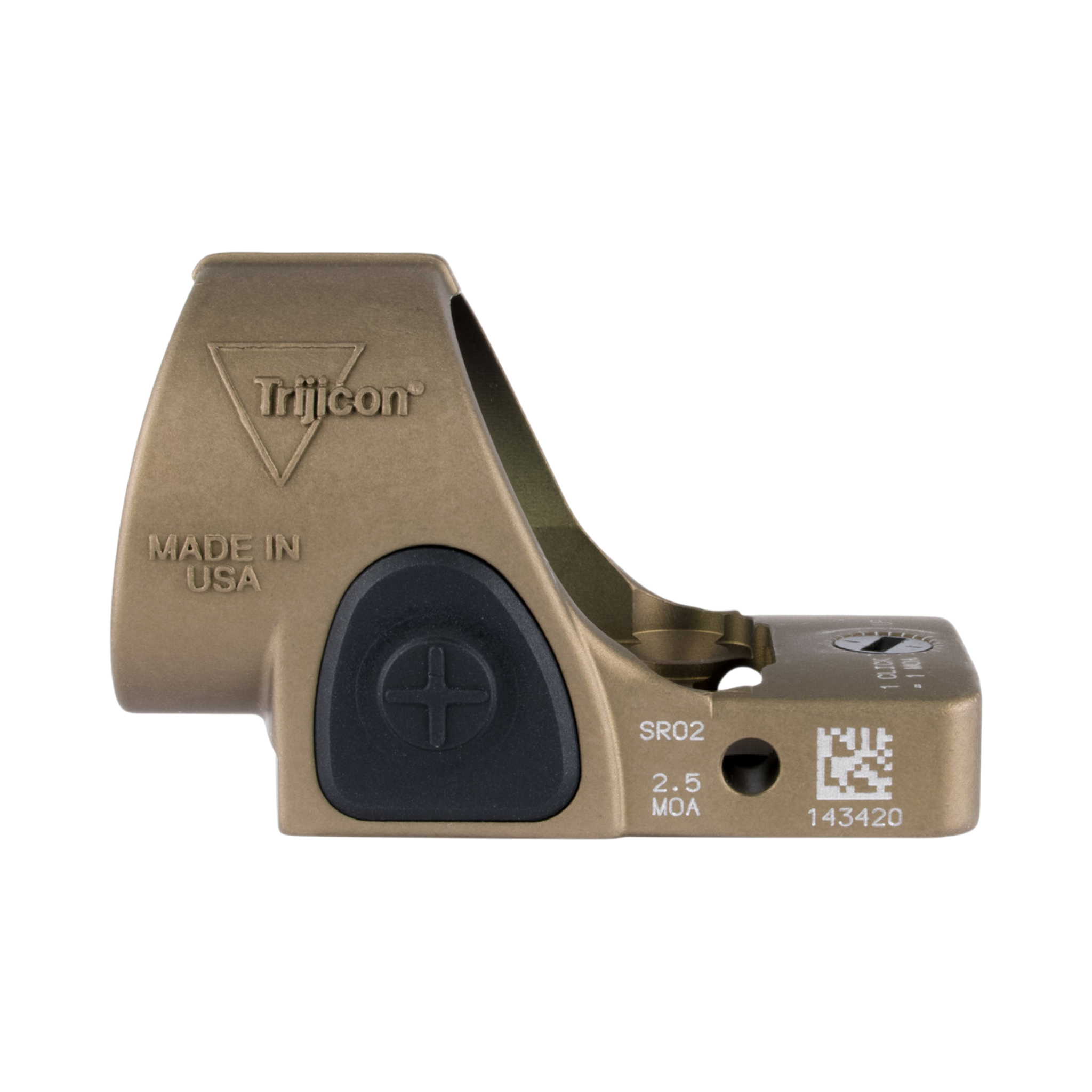 Trijicon SRO® Red Dot Sight 2.5 MOA Red Dot, Adjustable LED, Coyote Brown Anodized