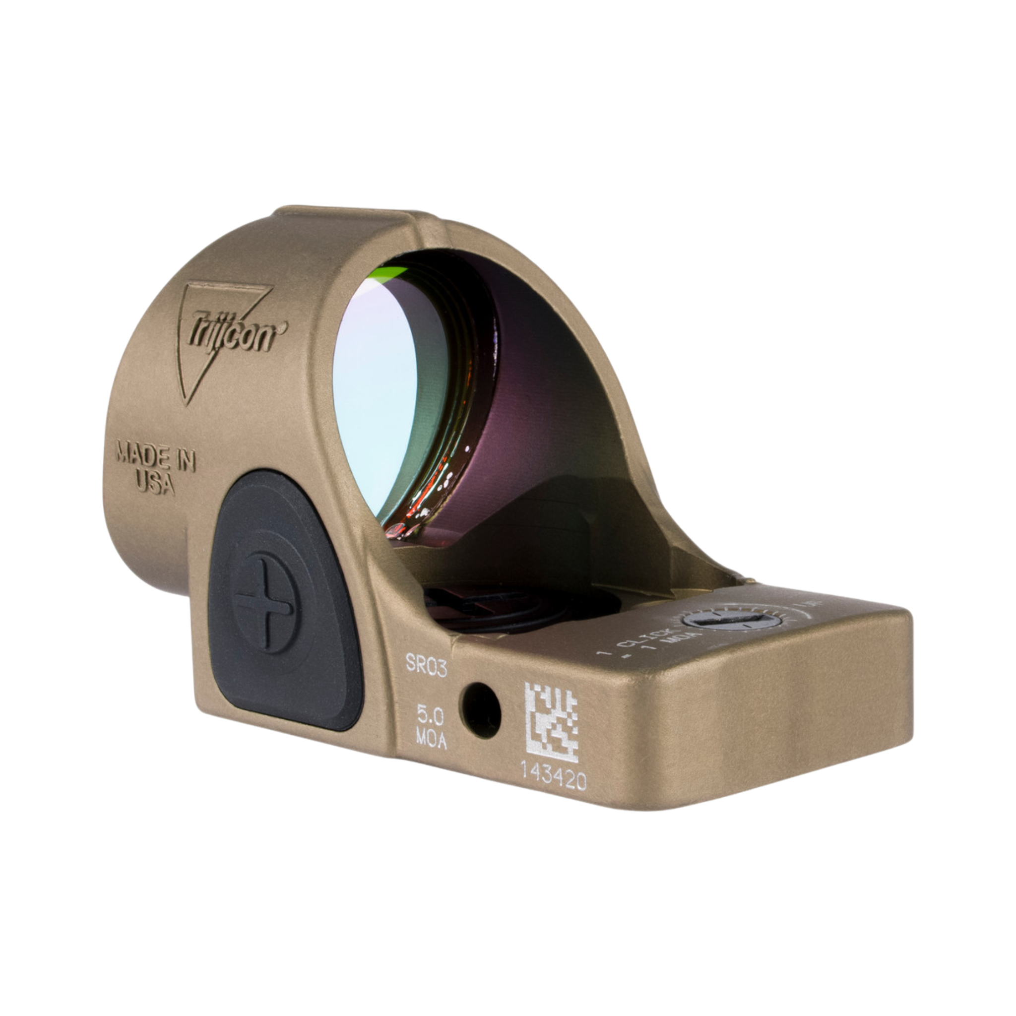 Trijicon SRO® Red Dot Sight 5.0 MOA Red Dot, Adjustable LED, Coyote Brown Anodized