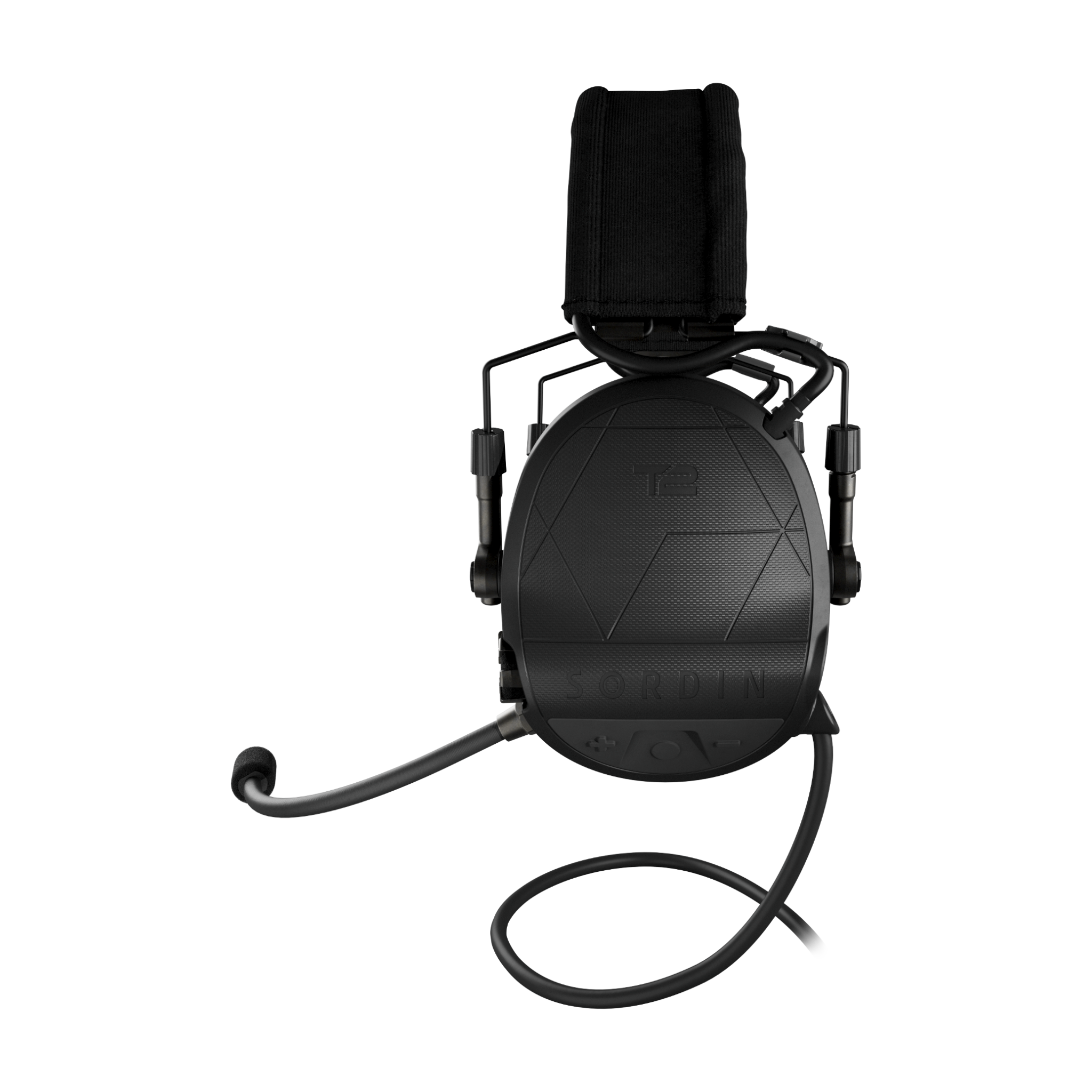 Sordin Supreme T2 CC Black Headband Textile Memory Foam (304004-11P)