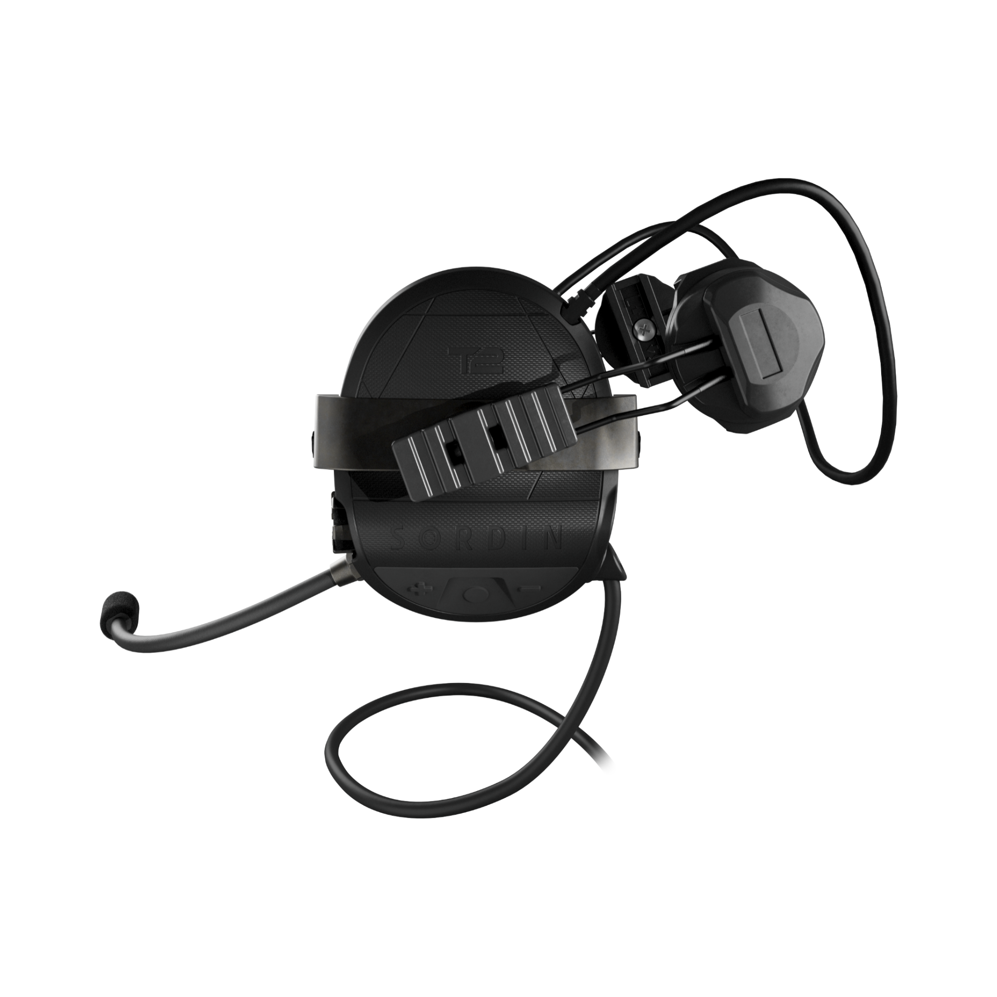 Sordin Supreme T2 CC Black RARC Helmet Memory Foam (304004-31P)