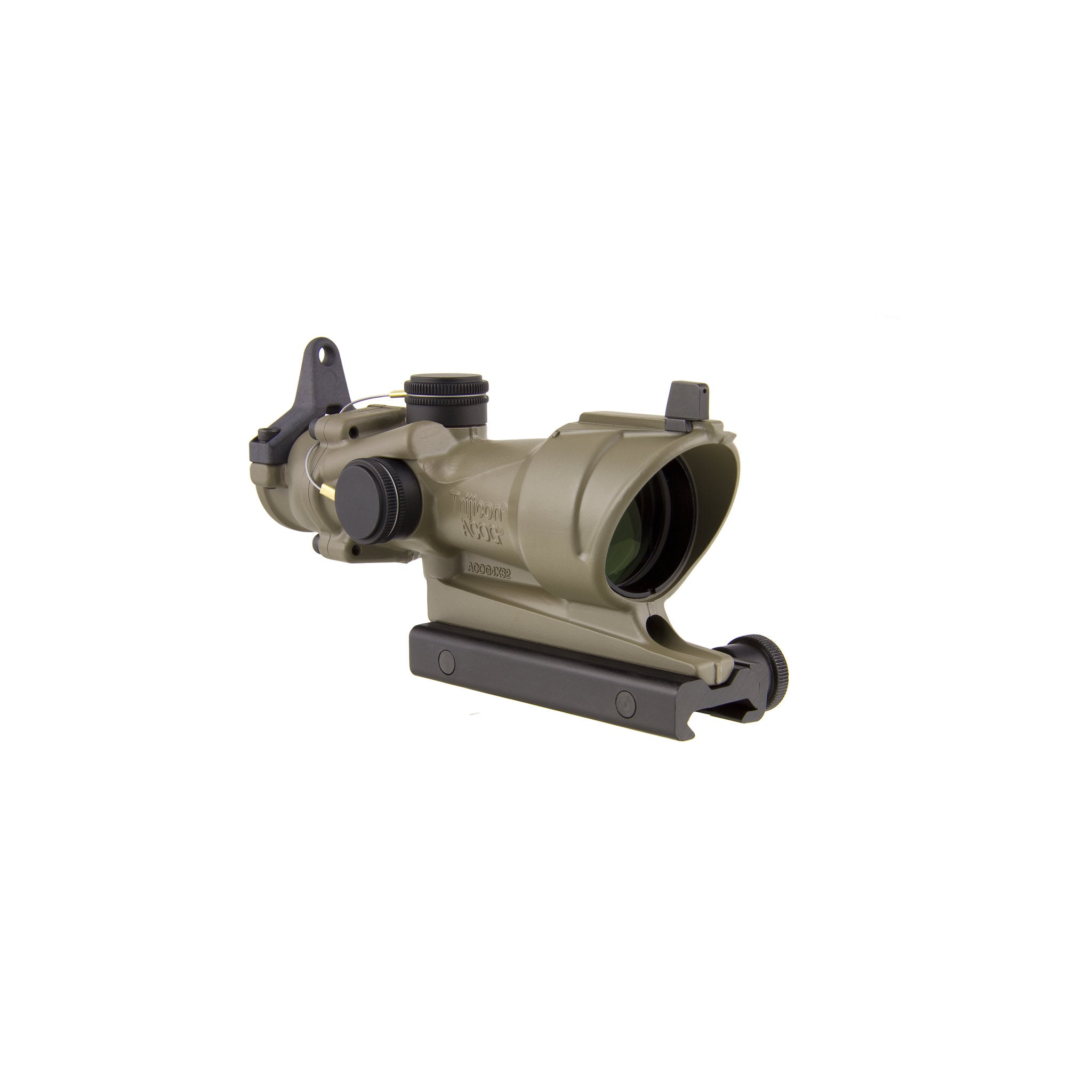 Trijicon ACOG® 4x32 Tritium Riflescope, Amber Crosshair .223 BDC Reticle + BUIS, CK FDE
