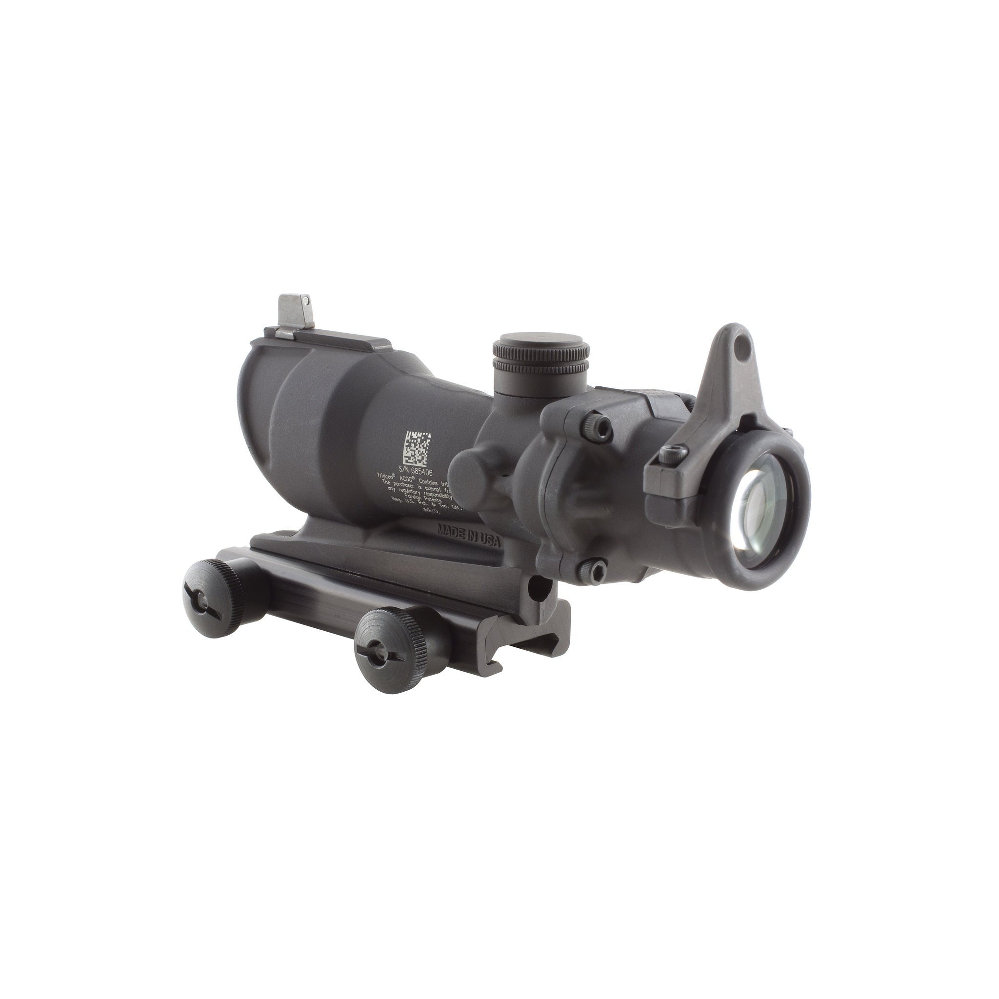 Trijicon ACOG® 4x32 Tritium Riflescope, Amber Crosshair .308 BDC Reticle + BUIS