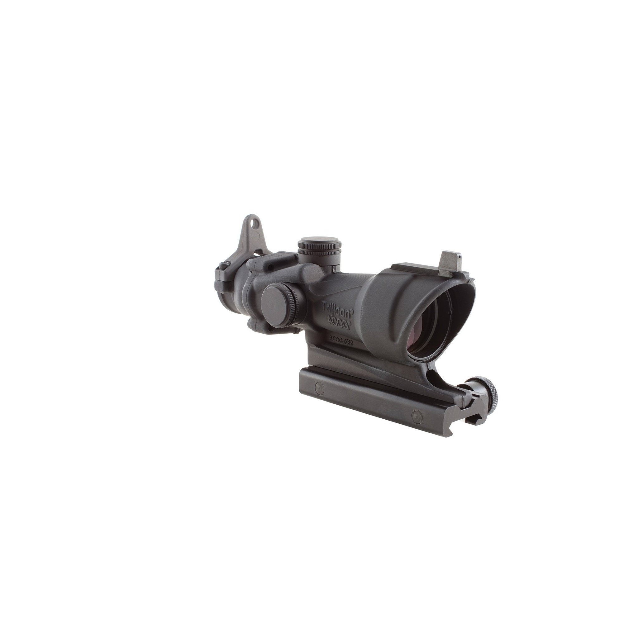 Trijicon ACOG® 4x32 tritija tēmēklis, dzintara krāsas krustveida tēmēklis .223 BDC tēmēklis + BUIS