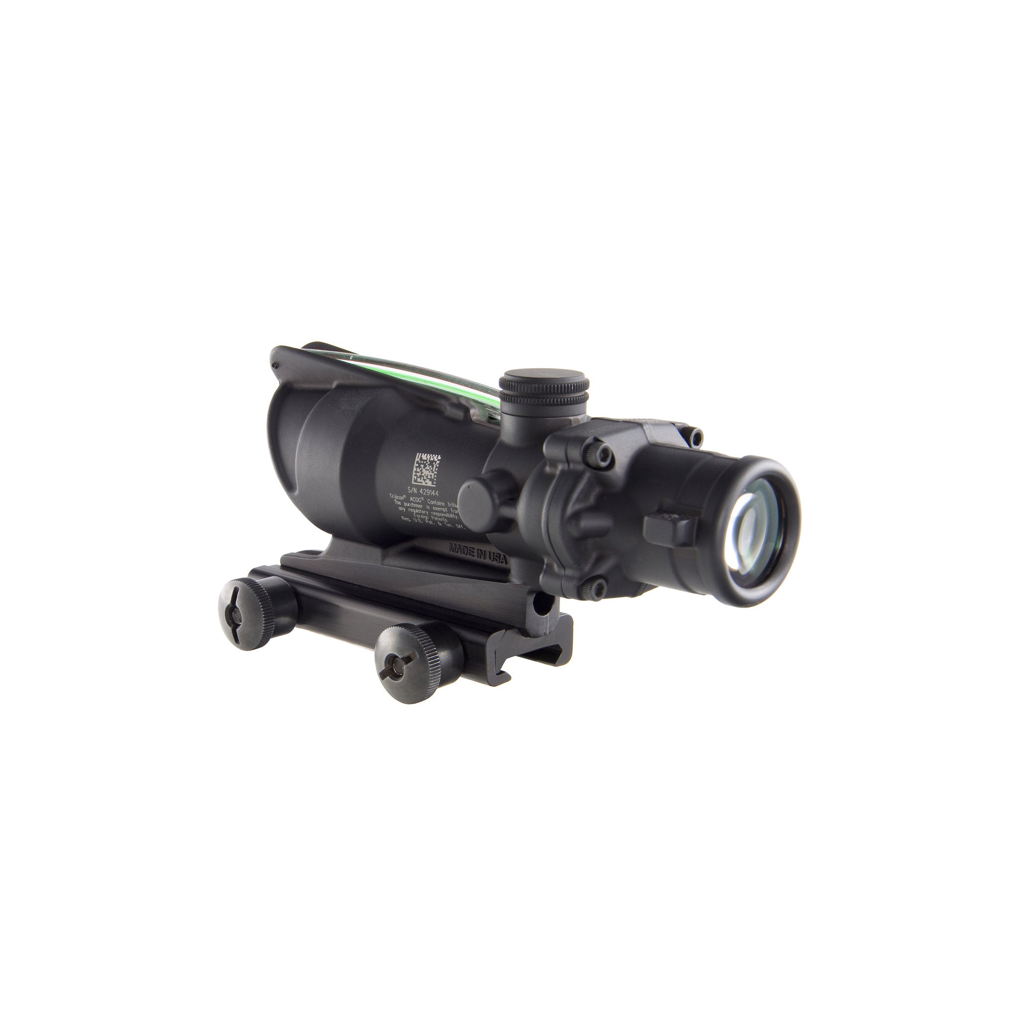 Trijicon ACOG® 4x32 BAC rifle scope, kahekordne valgustatus. Roheline Chevron .223 BDC sihtimismärk