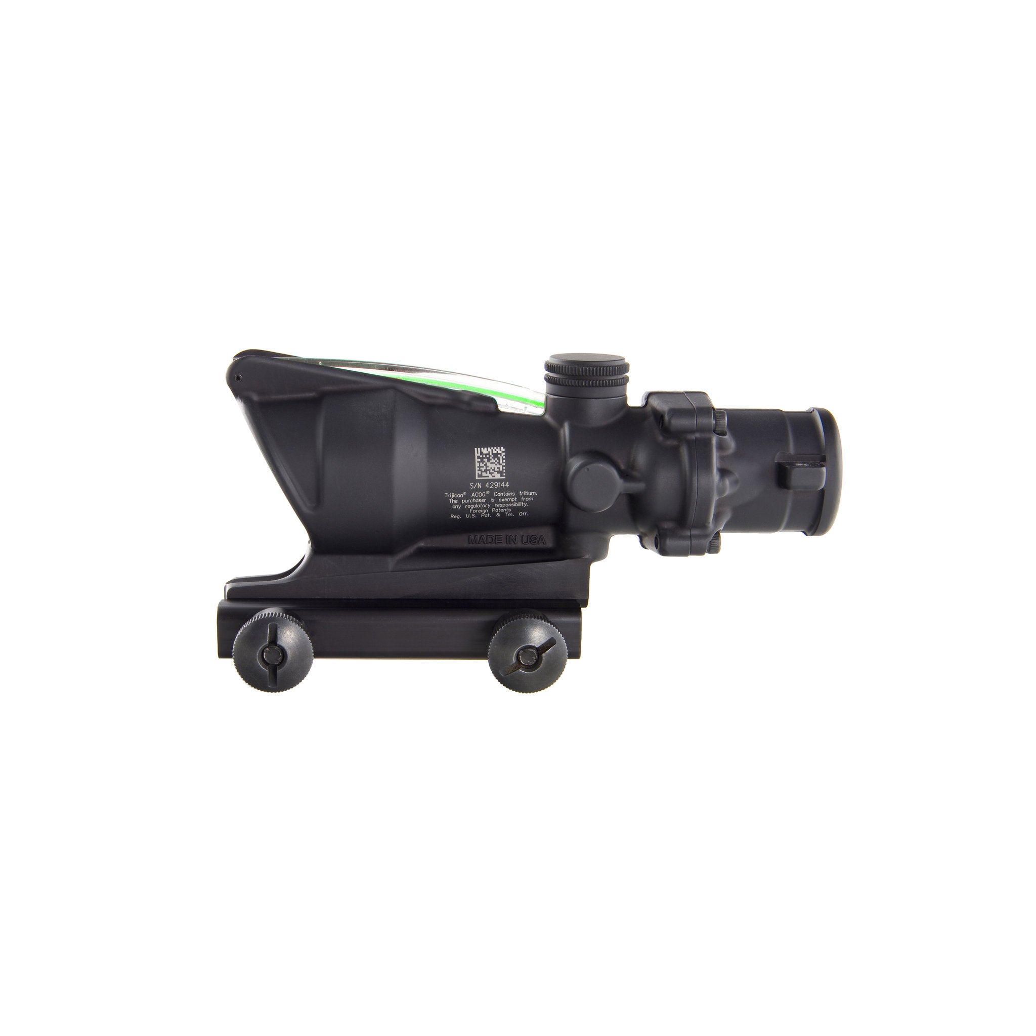 Trijicon ACOG® 4x32 BAC Riflescope, Dual Illum. Green Horseshoe/Dot .223 BDC Reticle