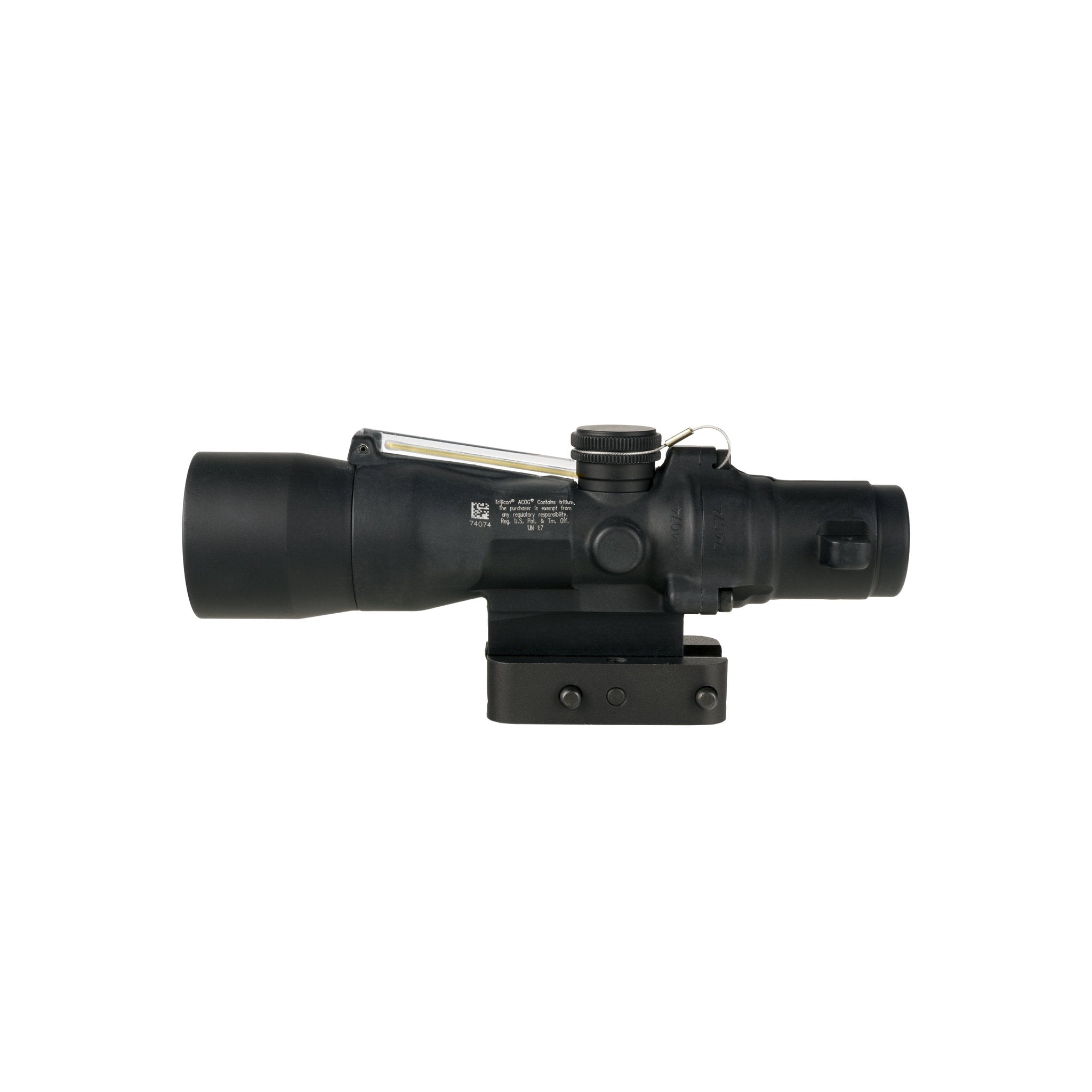 Trijicon 3x30 Compact ACOG® tēmēklis, divkāršs apgaismojums. Dzintara krāsas Chevron .223/62gr. Tēmēklis ar Q-LOC stiprinājumu