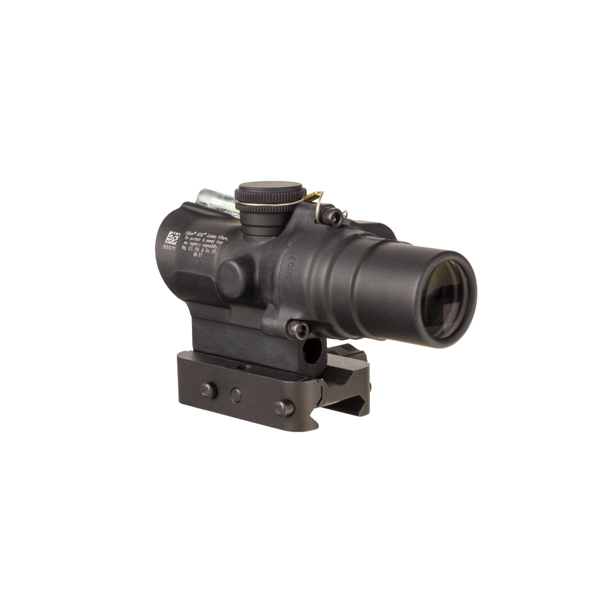 Trijicon 1.5x16S Compact ACOG® Scope, Dual Illum. Green Ring & 2 MOA Dot w/ Q-LOC Mount