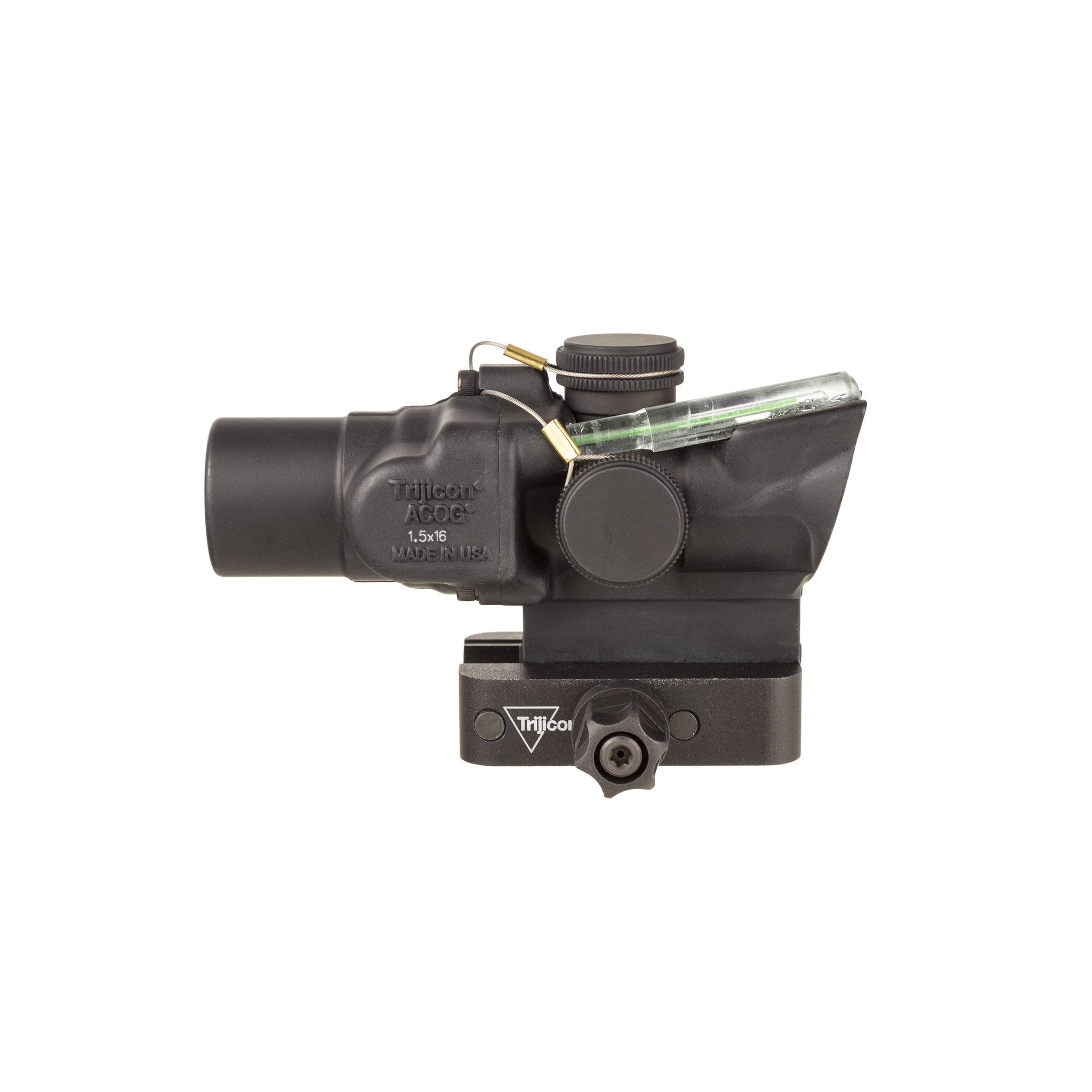 Trijicon 1.5x16S Compact ACOG® Scope, Dual Illum. Green Ring & 2 MOA Dot w/ Q-LOC Mount
