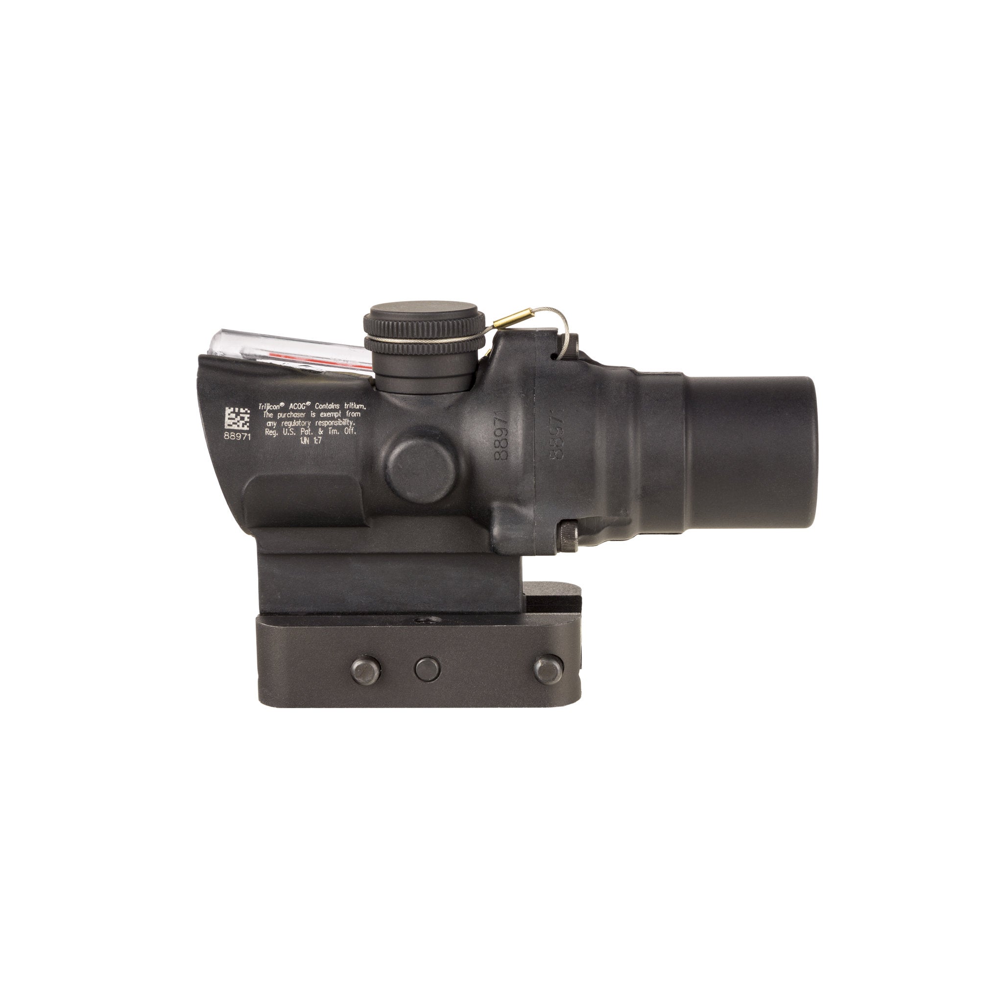 Trijicon 1.5x16S Compact ACOG® Scope, Dual Illum. Red Ring & 2 MOA Dot w/ Q-LOC Mount