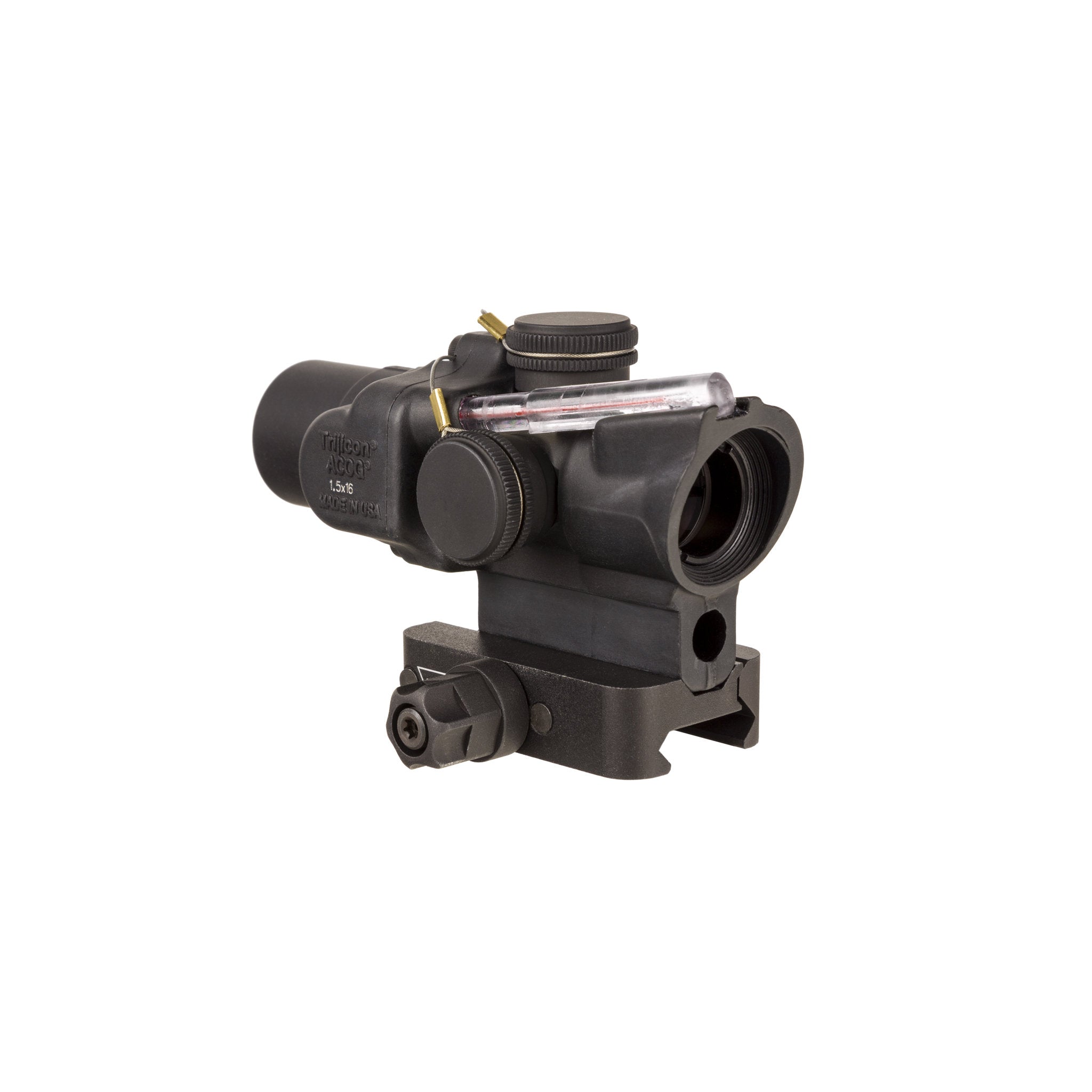 Trijicon 1.5x16S Compact ACOG® Scope, Dual Illum. Red Ring & 2 MOA Dot w/ Q-LOC Mount