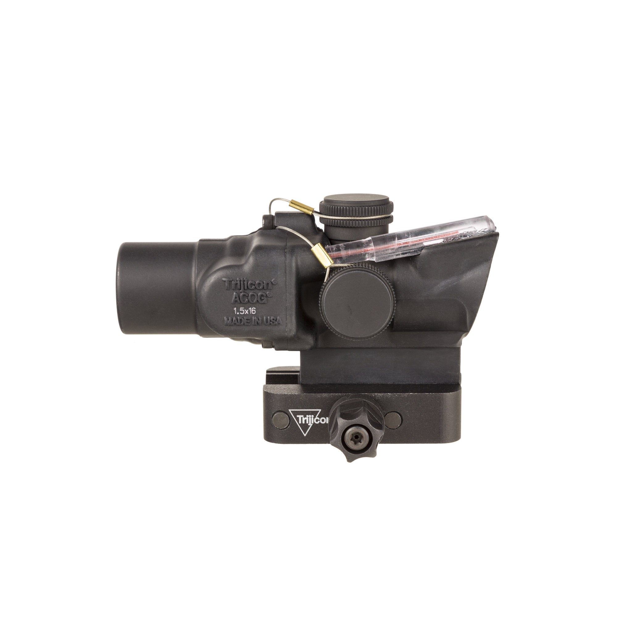 Trijicon 1.5x16S Compact ACOG® Scope, Dual Illum. Red Ring & 2 MOA Dot w/ Q-LOC Mount