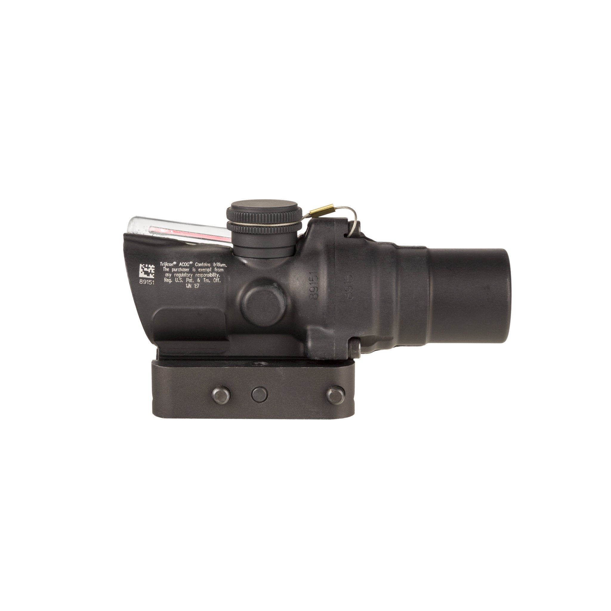 Luneta Trijicon 1,5x16S Compact ACOG® o niskiej wysokości, podwójnym podświetleniu, czerwonym pierścieniu i kropce 2 MOA z mocowaniem Q-LOC